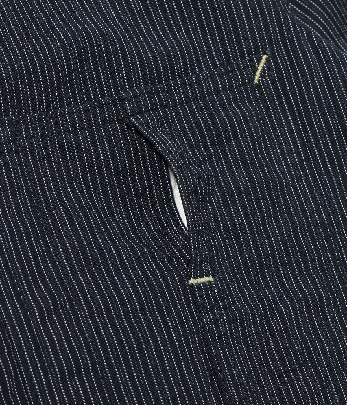 SC15700 FICTION ROMANCE 8oz. INDIGO STRIPE WORK COAT - INDIGO