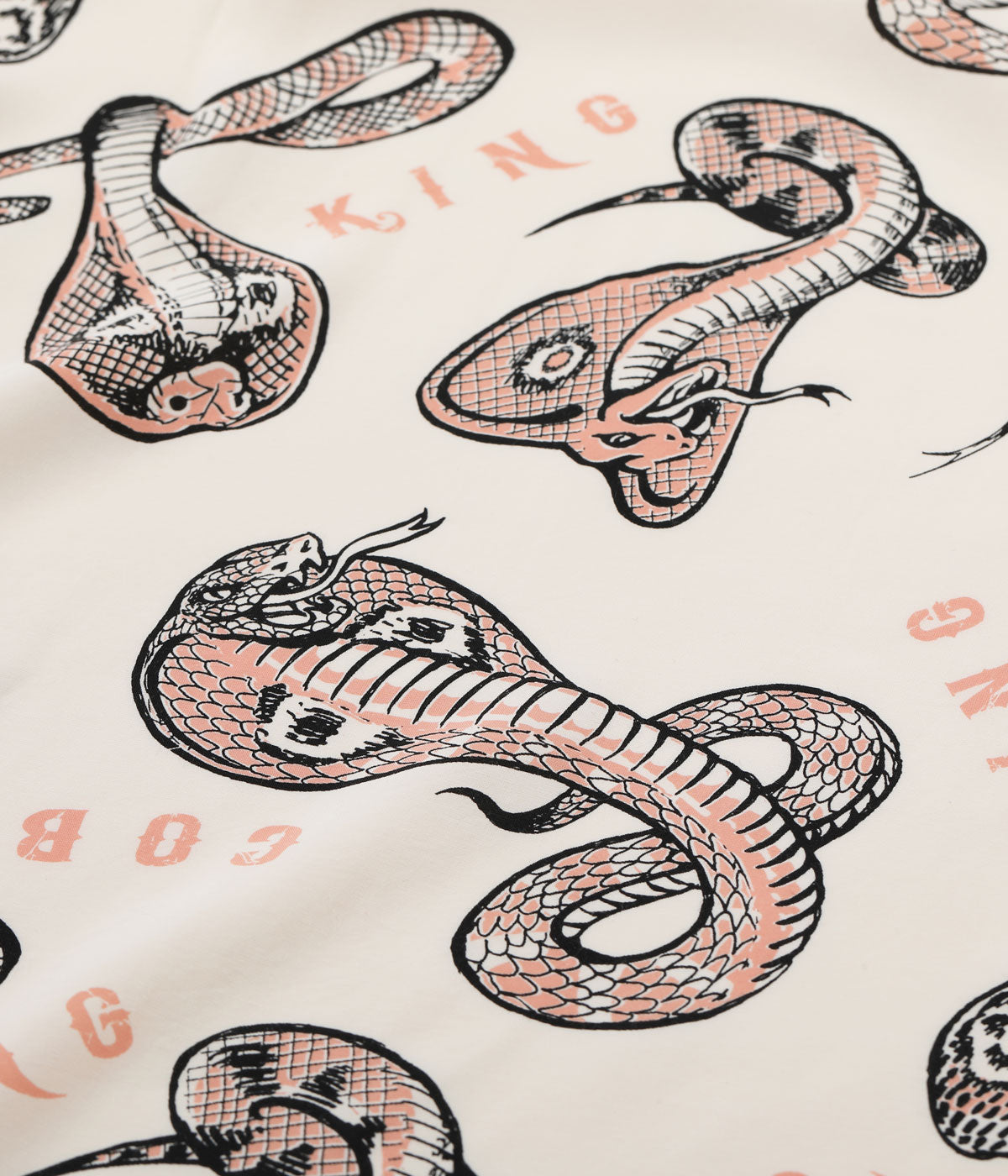 SH39488 HIGH DENSITY RAYON OPEN SHIRT “KING COBRA” by VINCE RAY - PINK