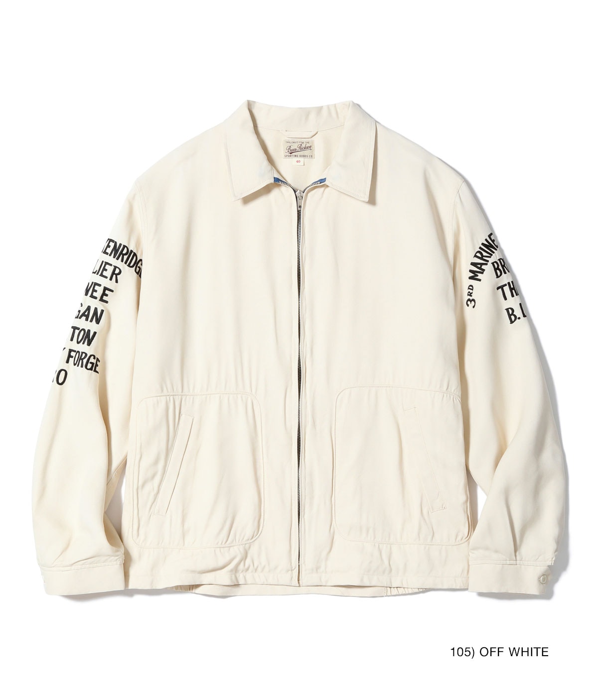 BR15715 TOUR JACKET “U.S. MARINE CORPS 3rd MARINE EXPEDITIONARY BRIGADE” - OFF WHITE