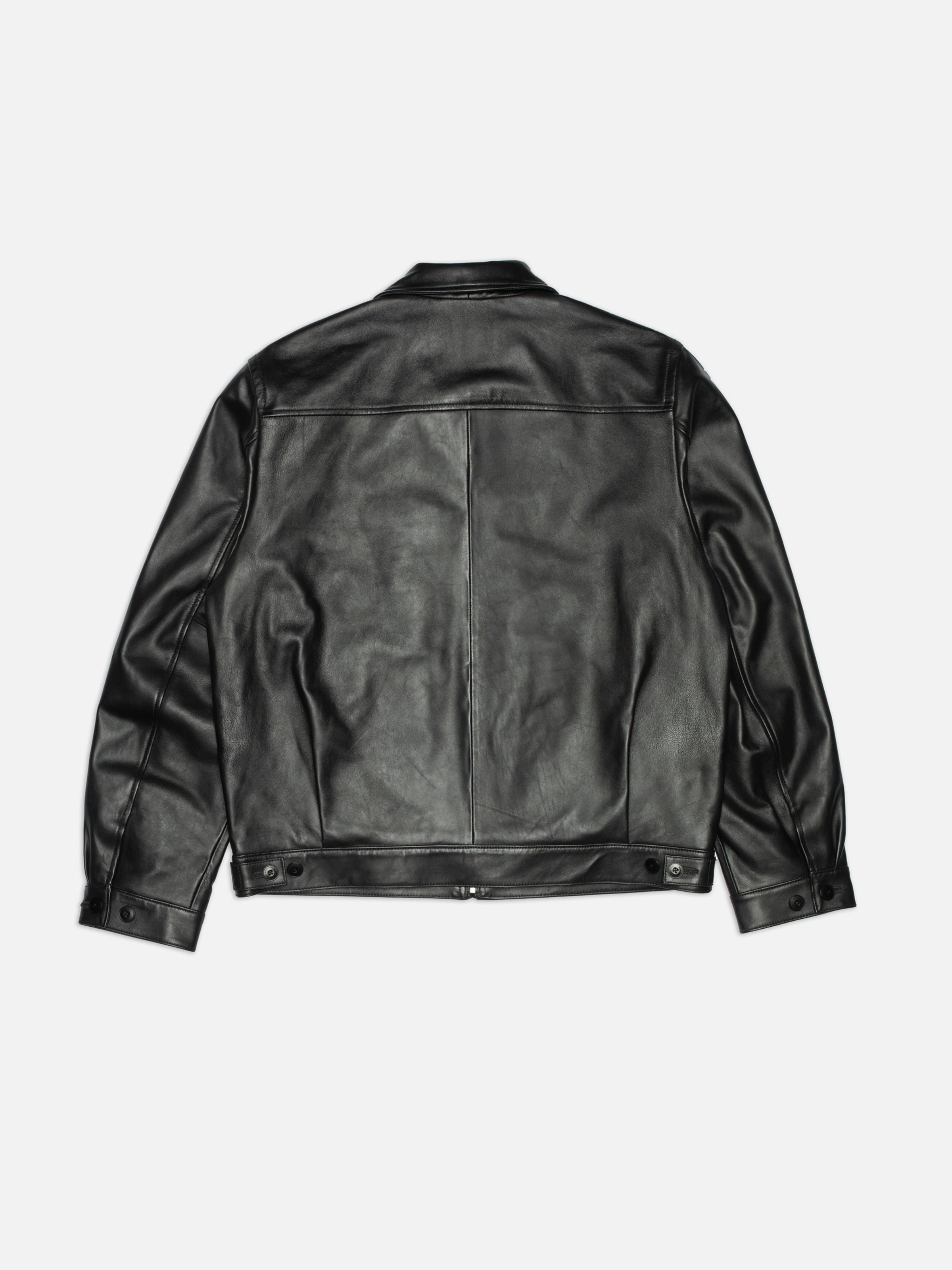 Blake Zip Jacket Leather - Black