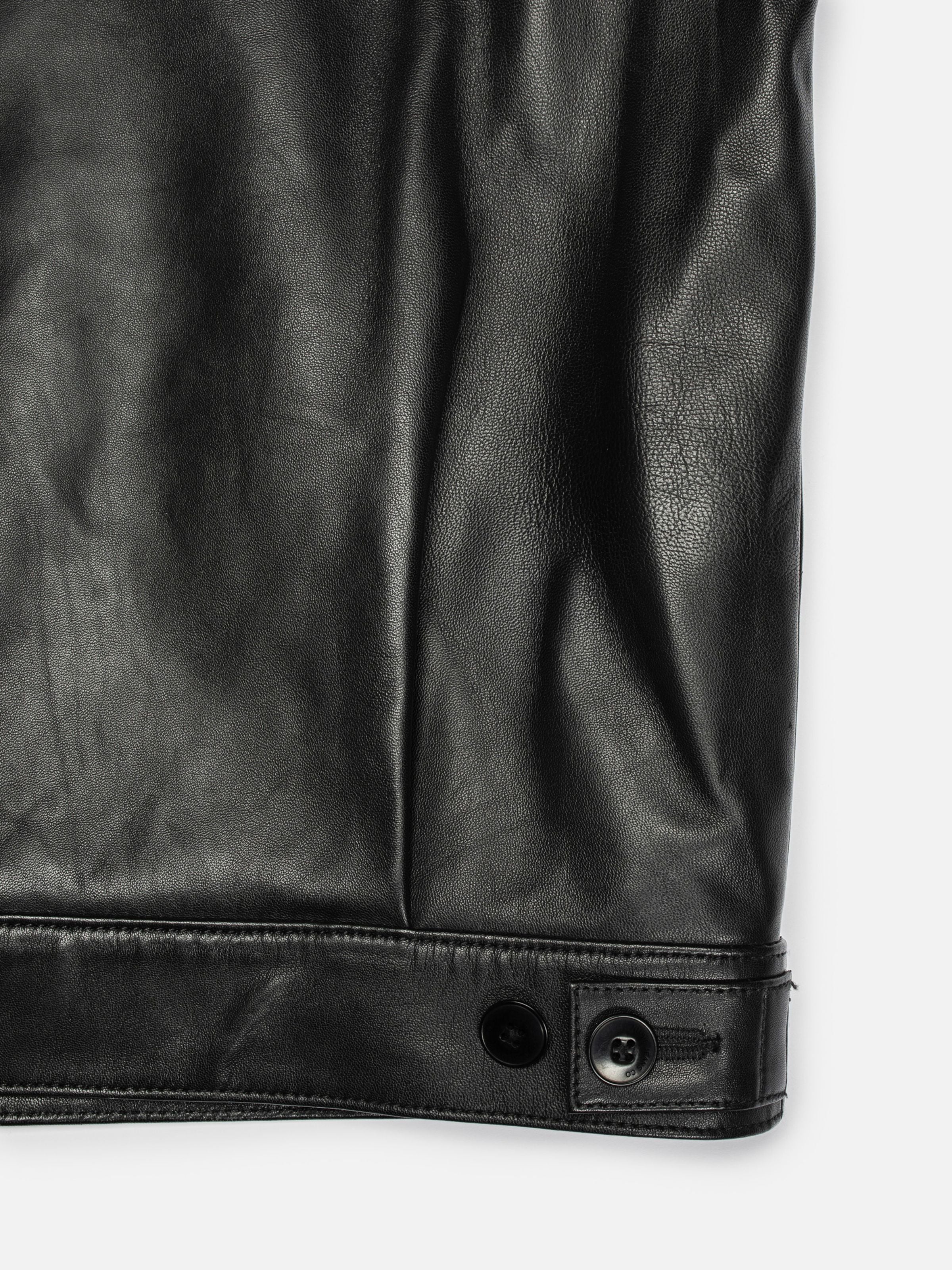 Blake Zip Jacket Leather - Black