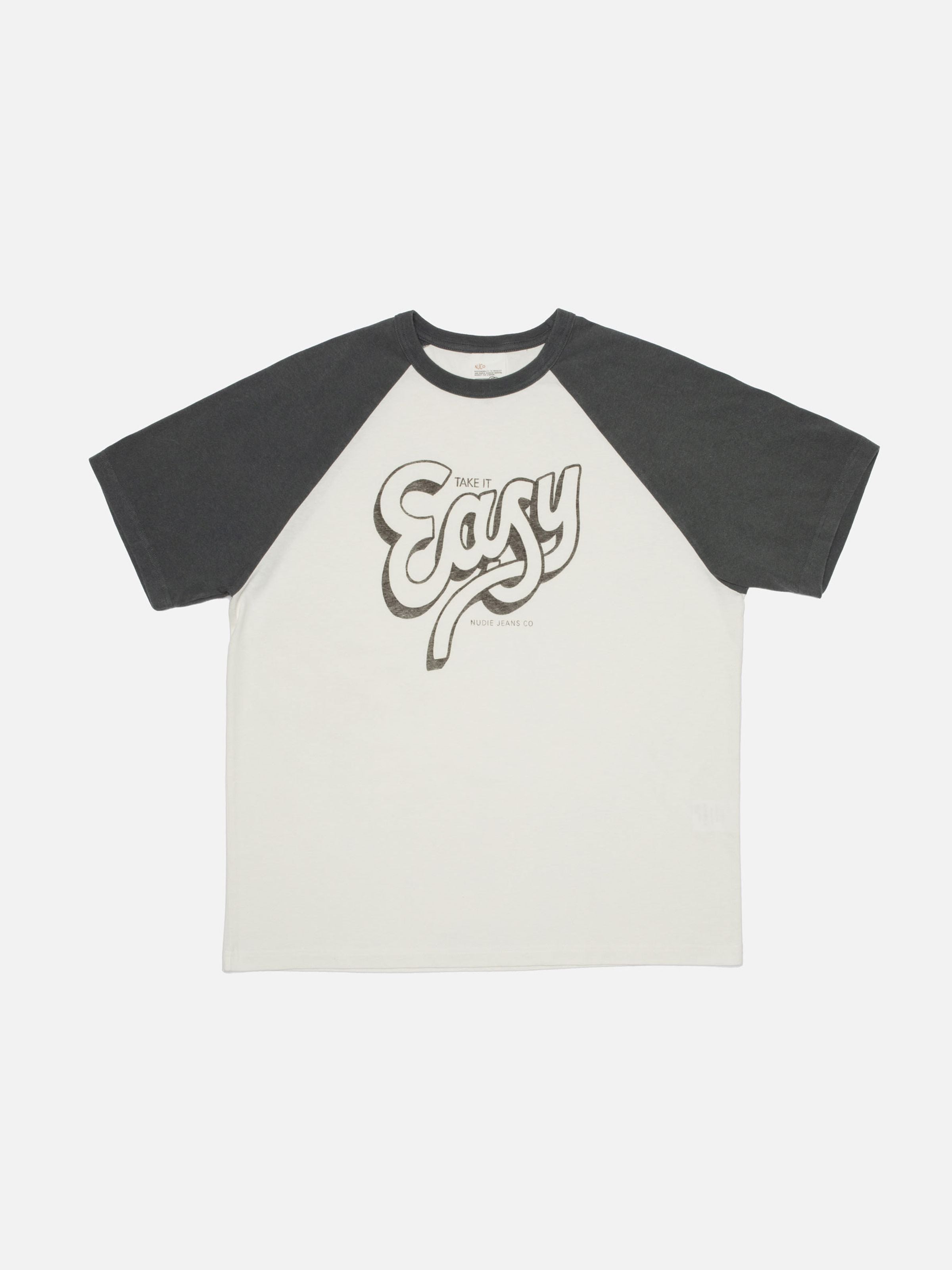 Roy Raglan T-Shirt Take It Easy - Offwhite/Black
