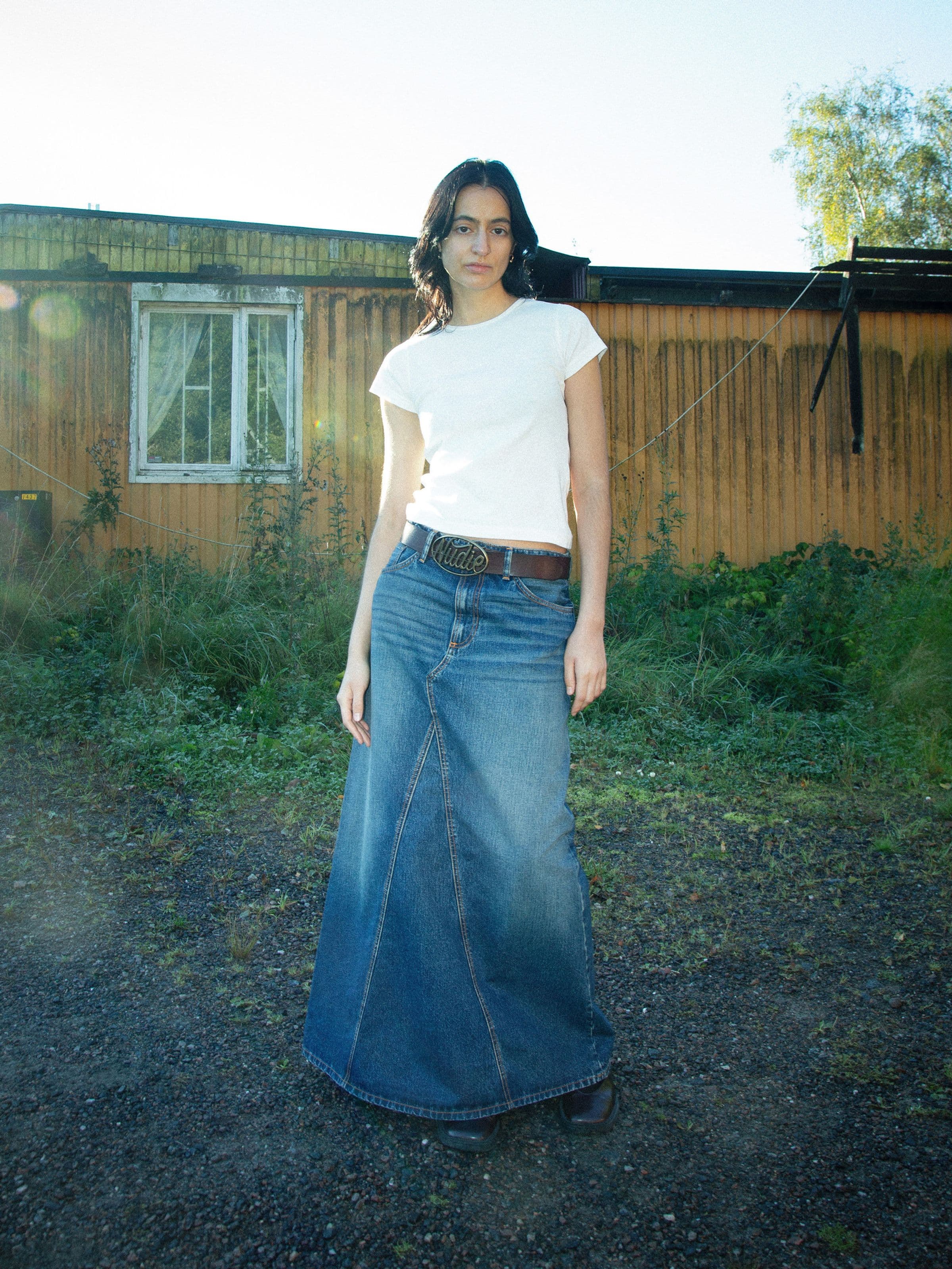 Tanja Skirt - Orange Painter
