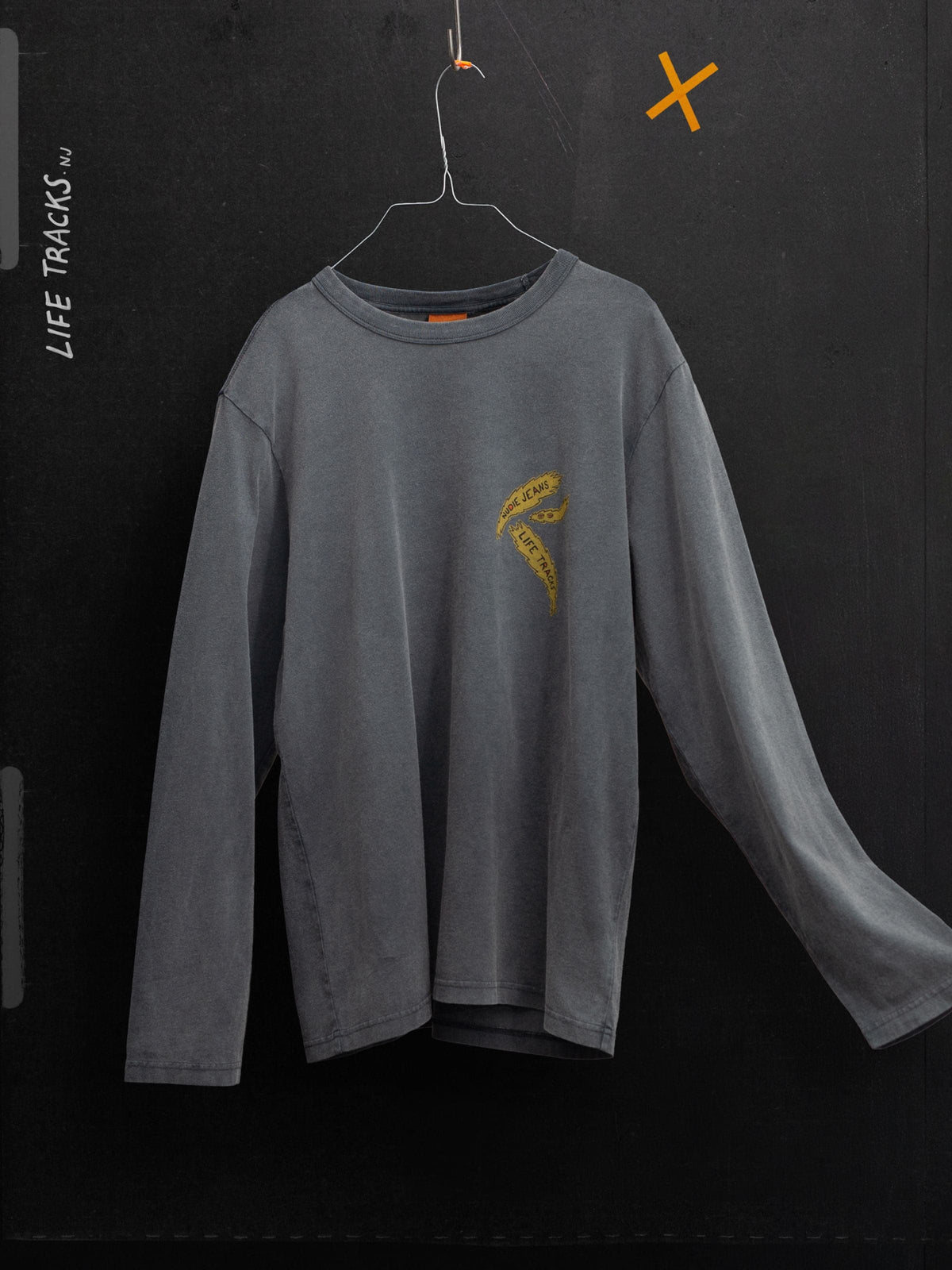 Rudi Long Sleeve T-Shirt Life Tracks II - Antracite