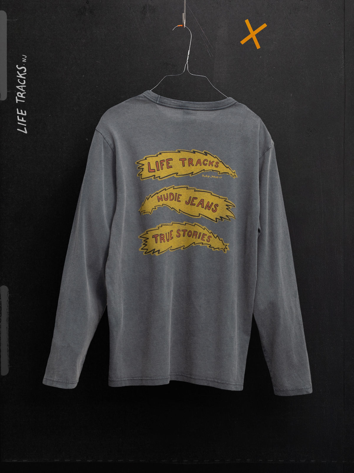 Rudi Long Sleeve T-Shirt Life Tracks II - Antracite