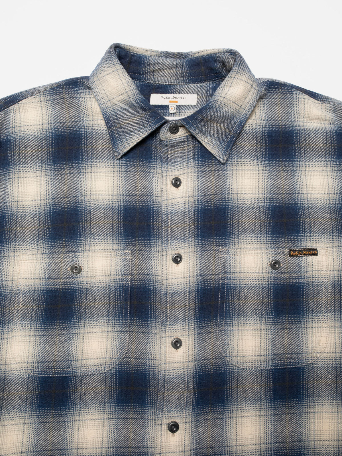Julian Worker Shirt Checked - Blue