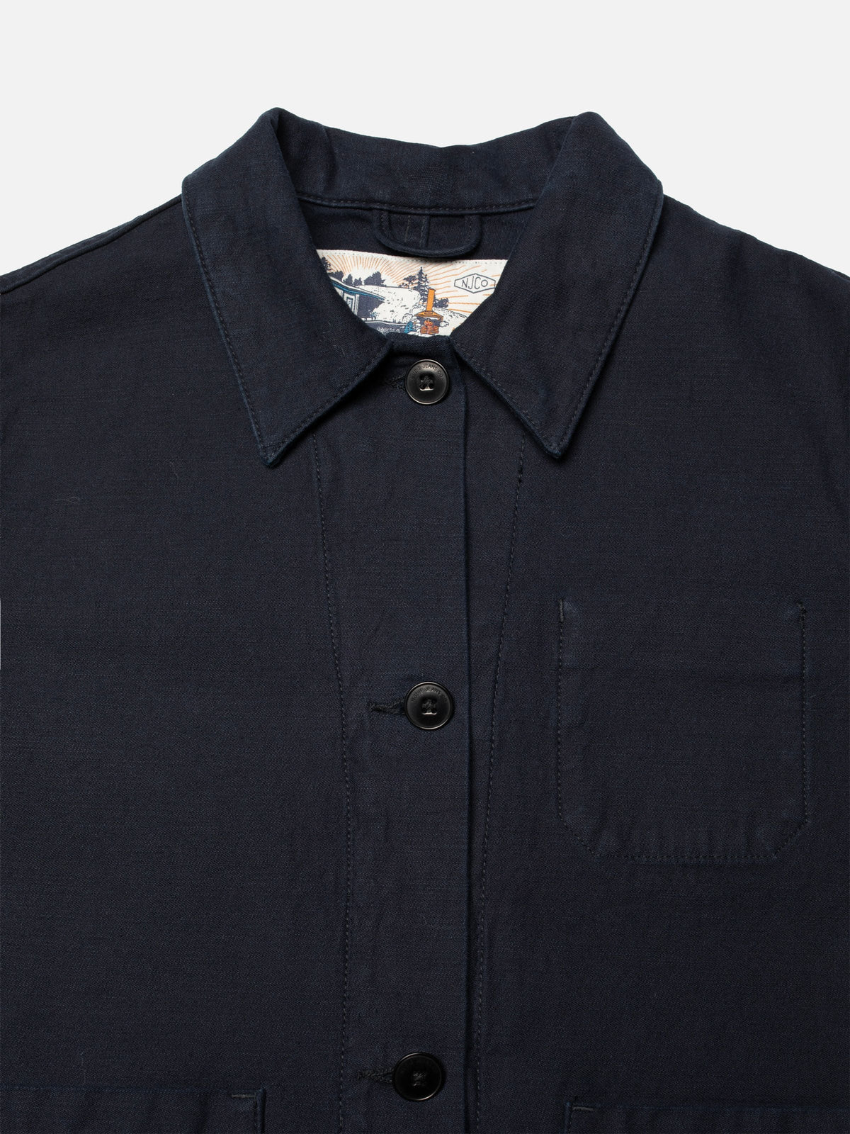 Lovis Jacket Back Sateen - Indigo