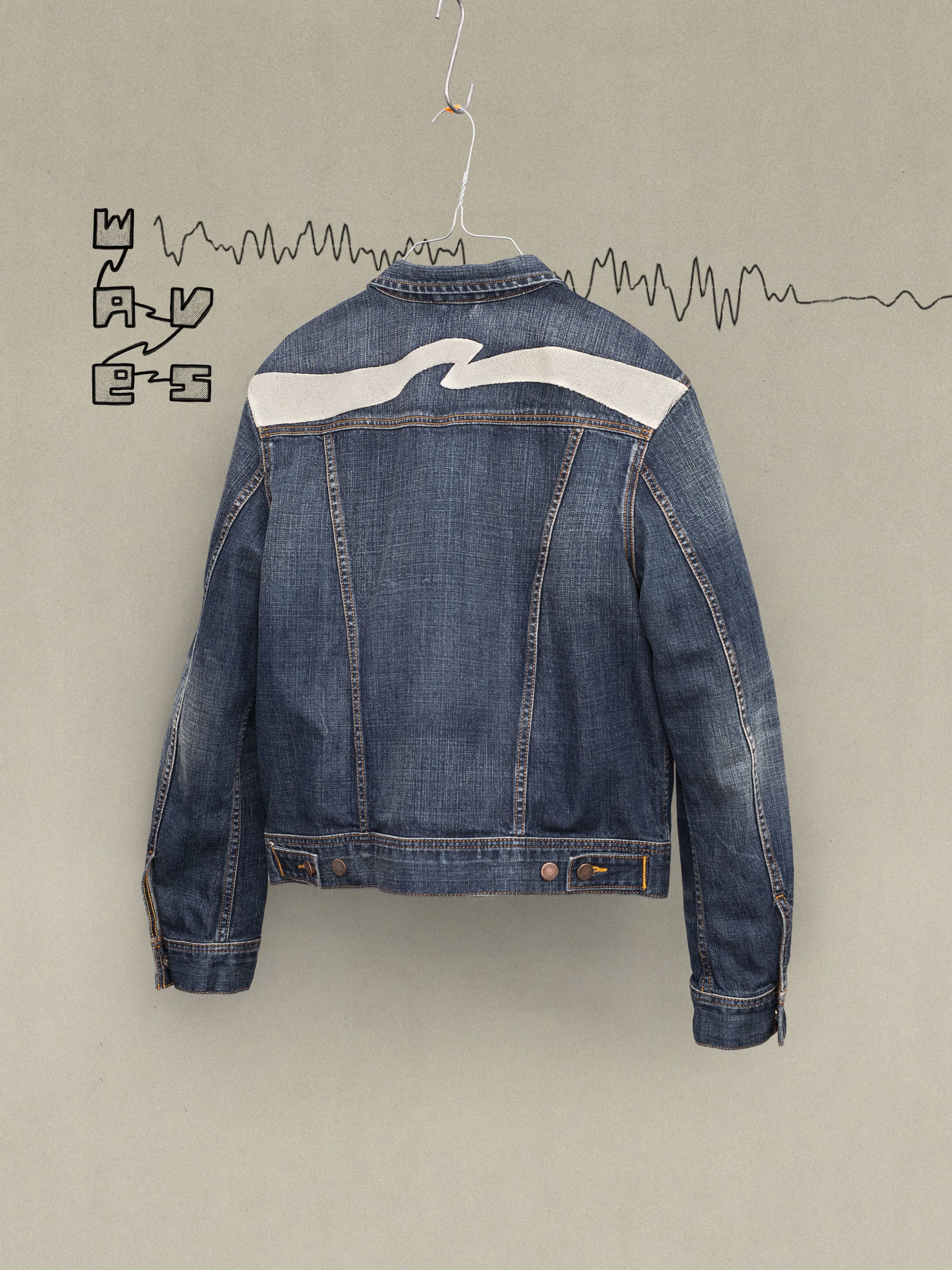 Conny Denim Jacket - Big Wave Blue