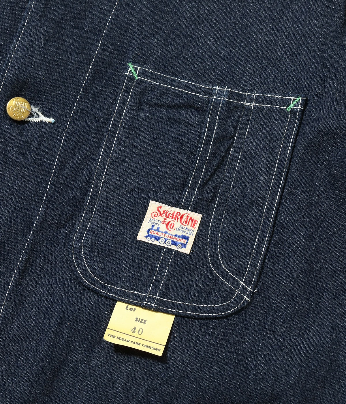 SC15655 11oz. BLUE DENIM WORK COAT - INDIGO
