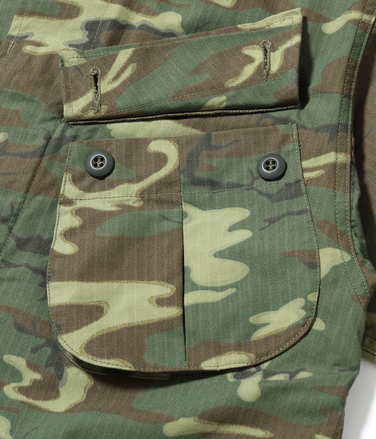 BR15691 COAT MAN'S CAMOUFLAGE COTTON WIND RESISTANT POPLIN CLASS 2 - CAMOUFLAGE
