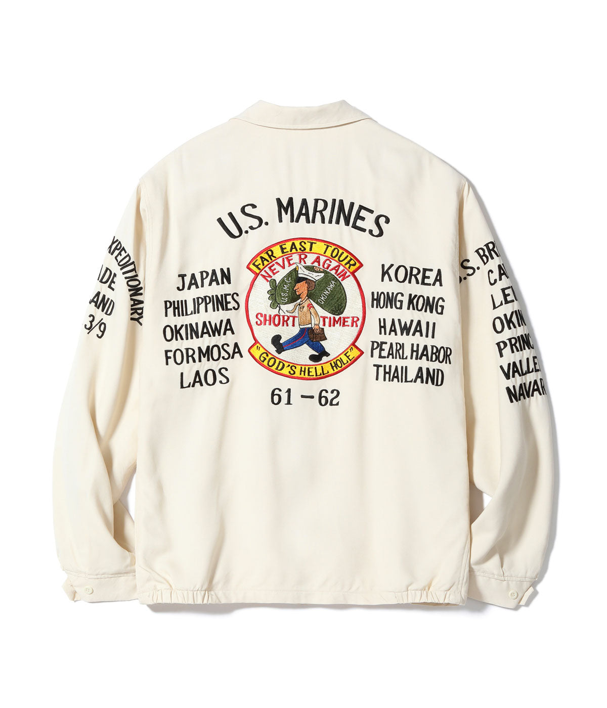 BR15715 TOUR JACKET “U.S. MARINE CORPS 3rd MARINE EXPEDITIONARY BRIGADE” - OFF WHITE