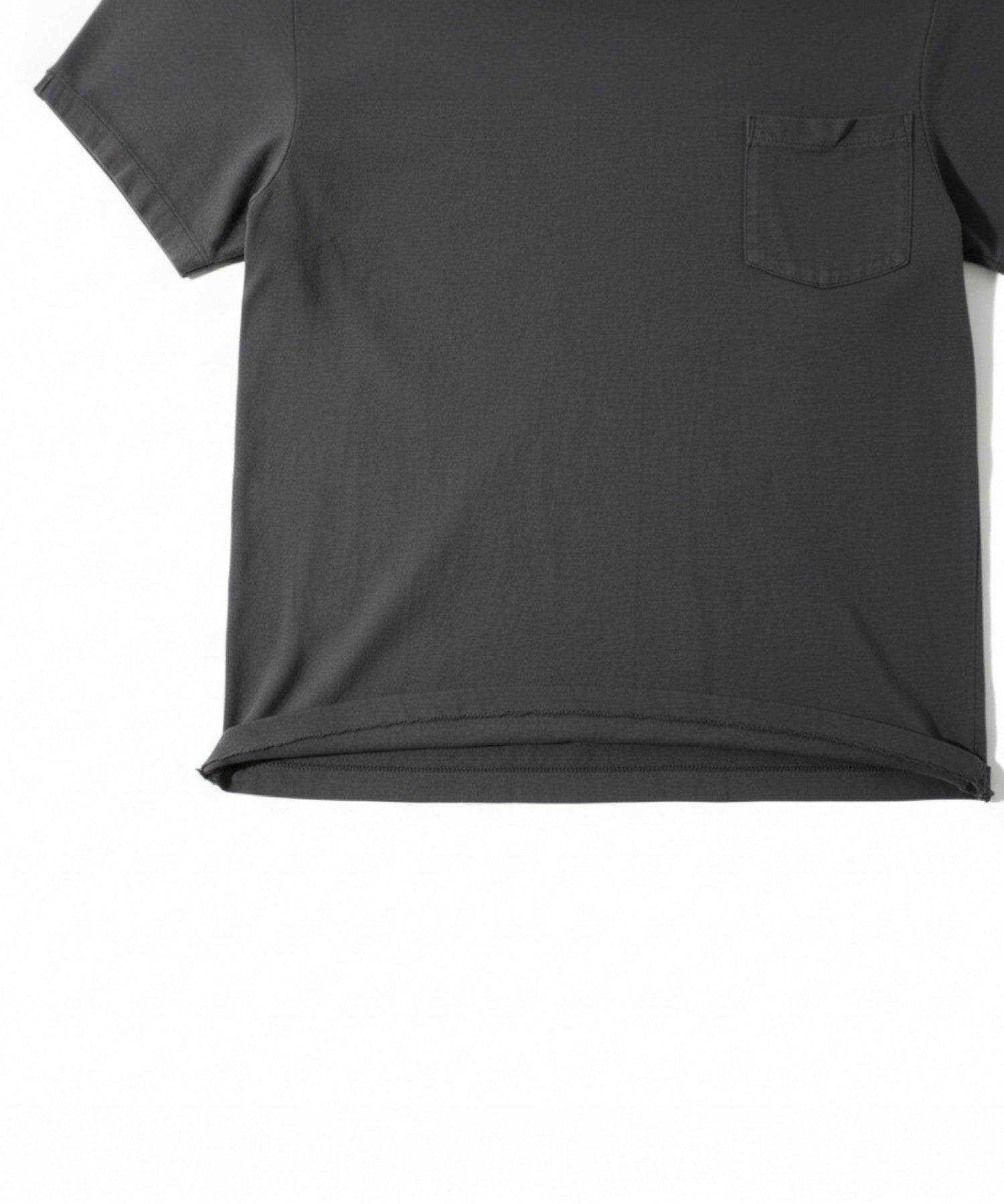 6oz TUBE POCKET TEE S/S - USED BLACK