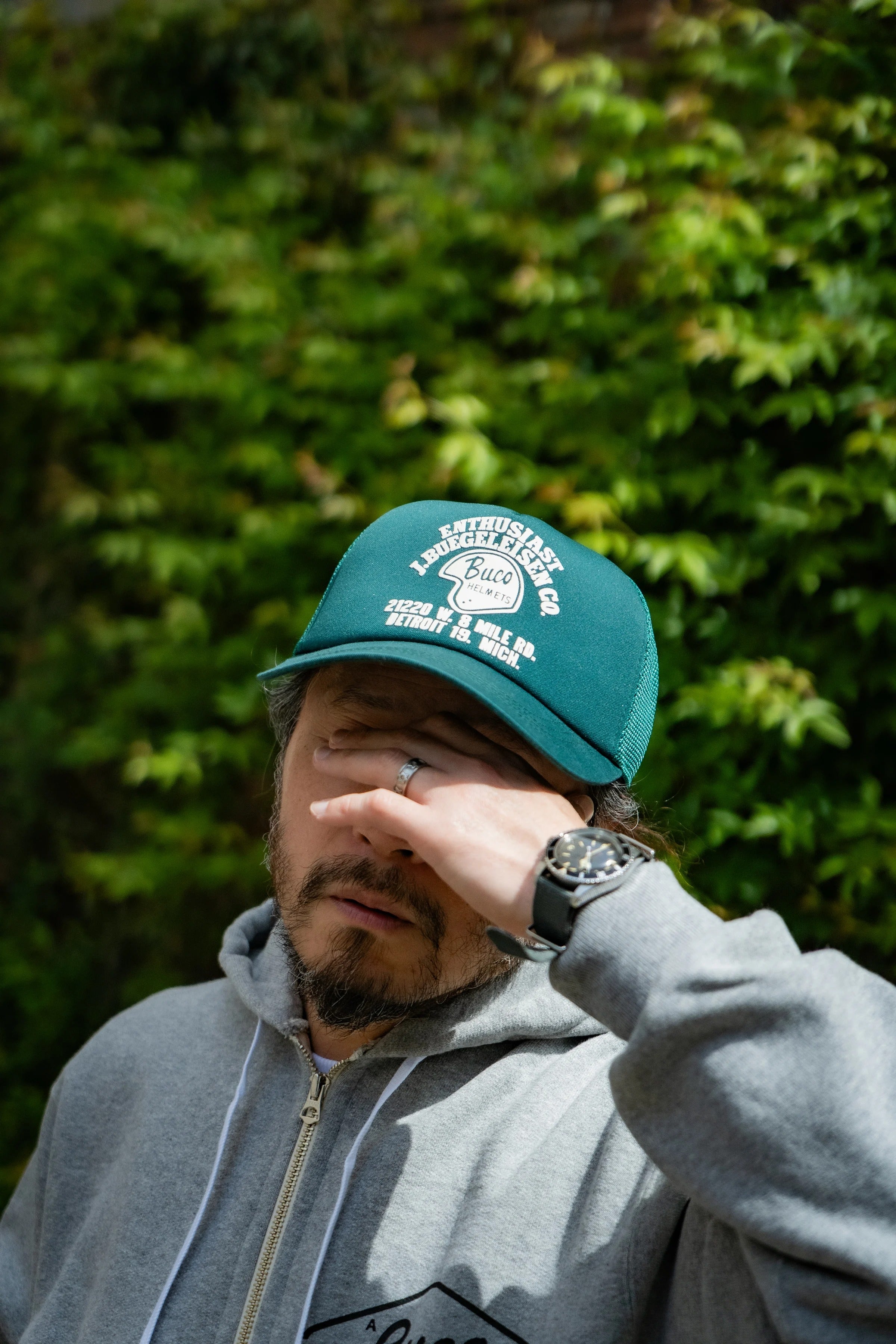 BA25004 BUCO MESH CAP / ENTHUSIAST - GREEN