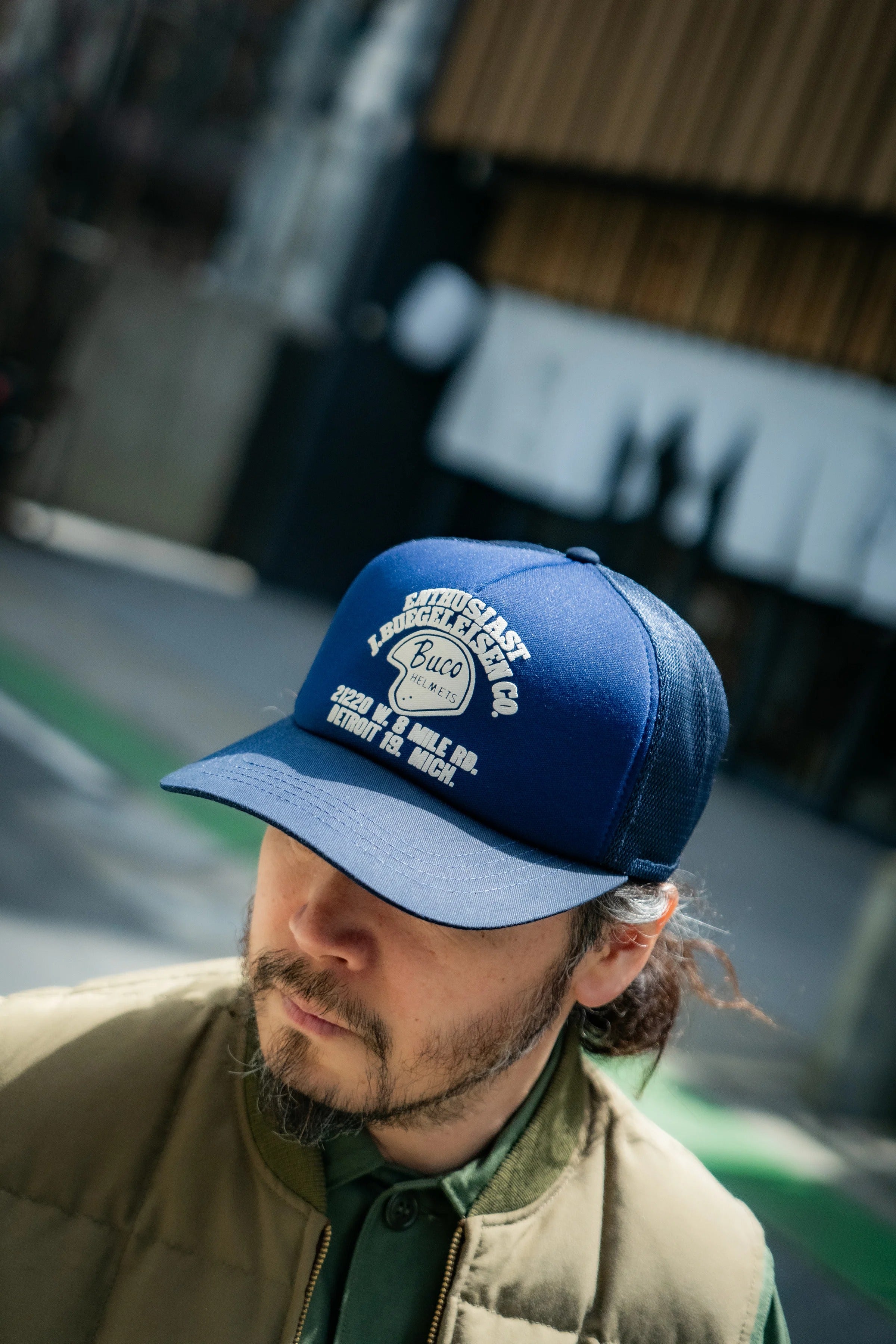 BA25004 BUCO MESH CAP / ENTHUSIAST - NAVY