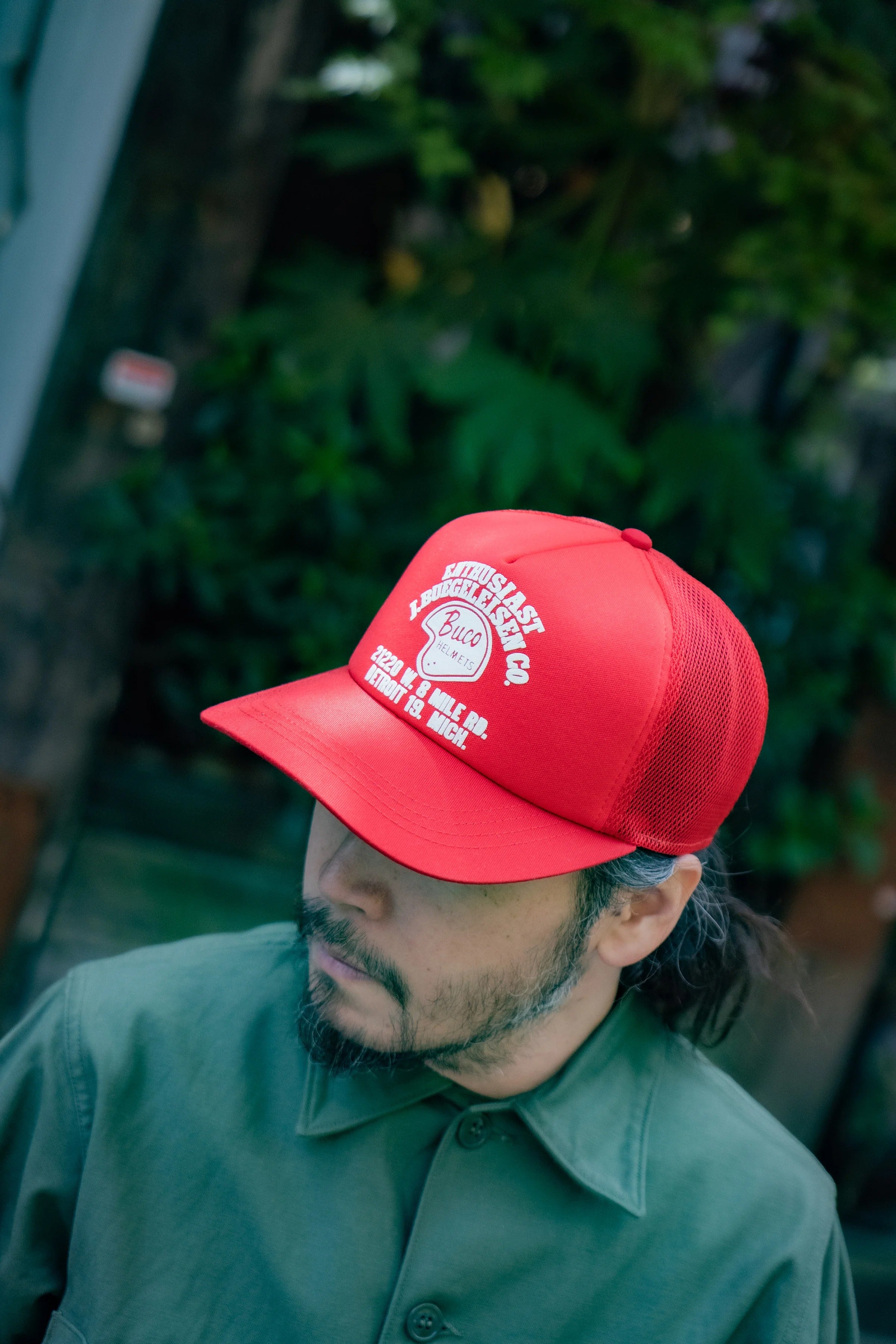 BA25004 BUCO MESH CAP / ENTHUSIAST - RED
