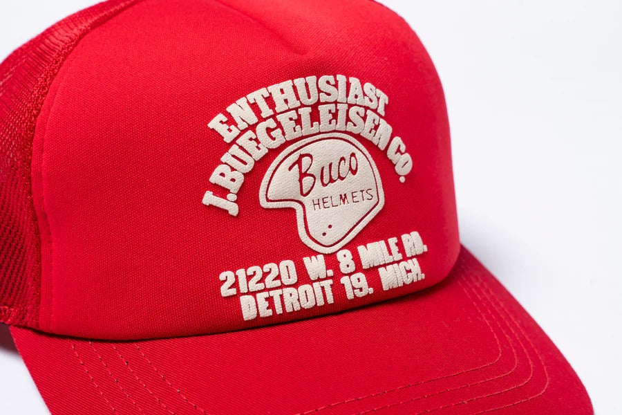BA25004 BUCO MESH CAP / ENTHUSIAST - RED