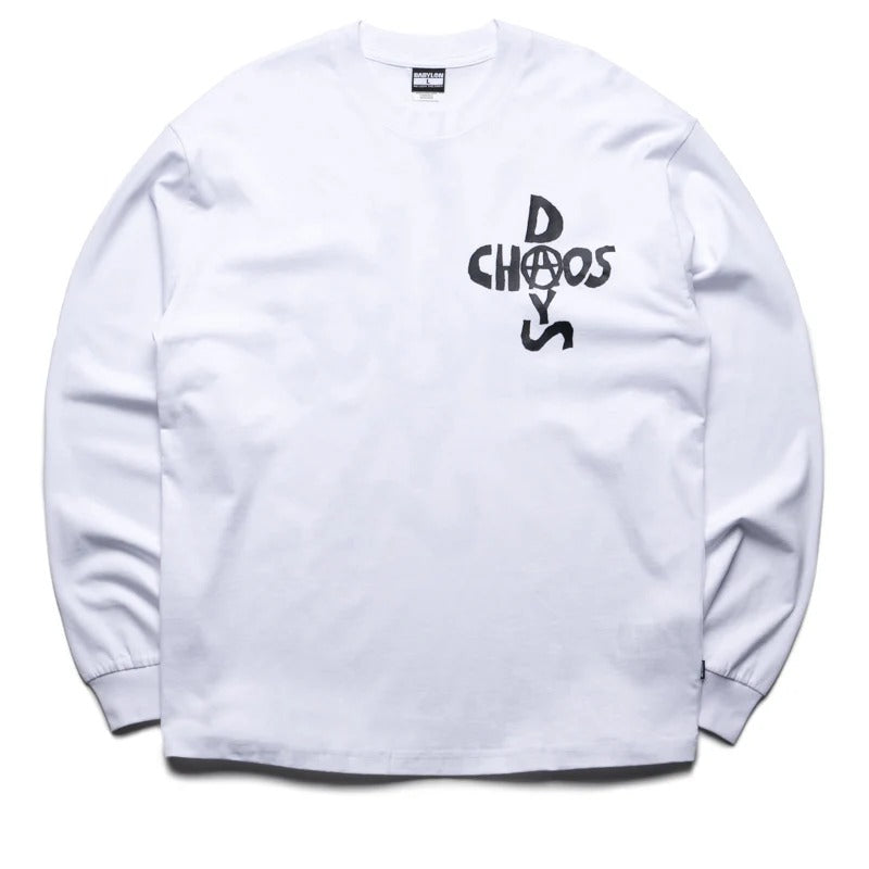 CHAOS DAYS TEE L/S - WHITE