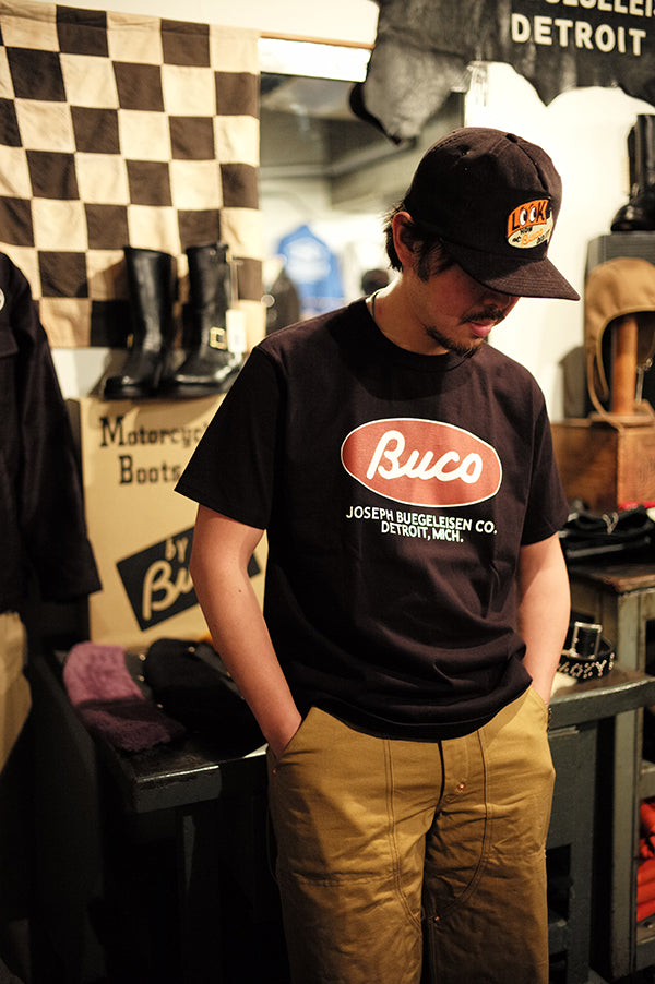 BC26003 BUCO TEE / BUCO OVAL - BLACK