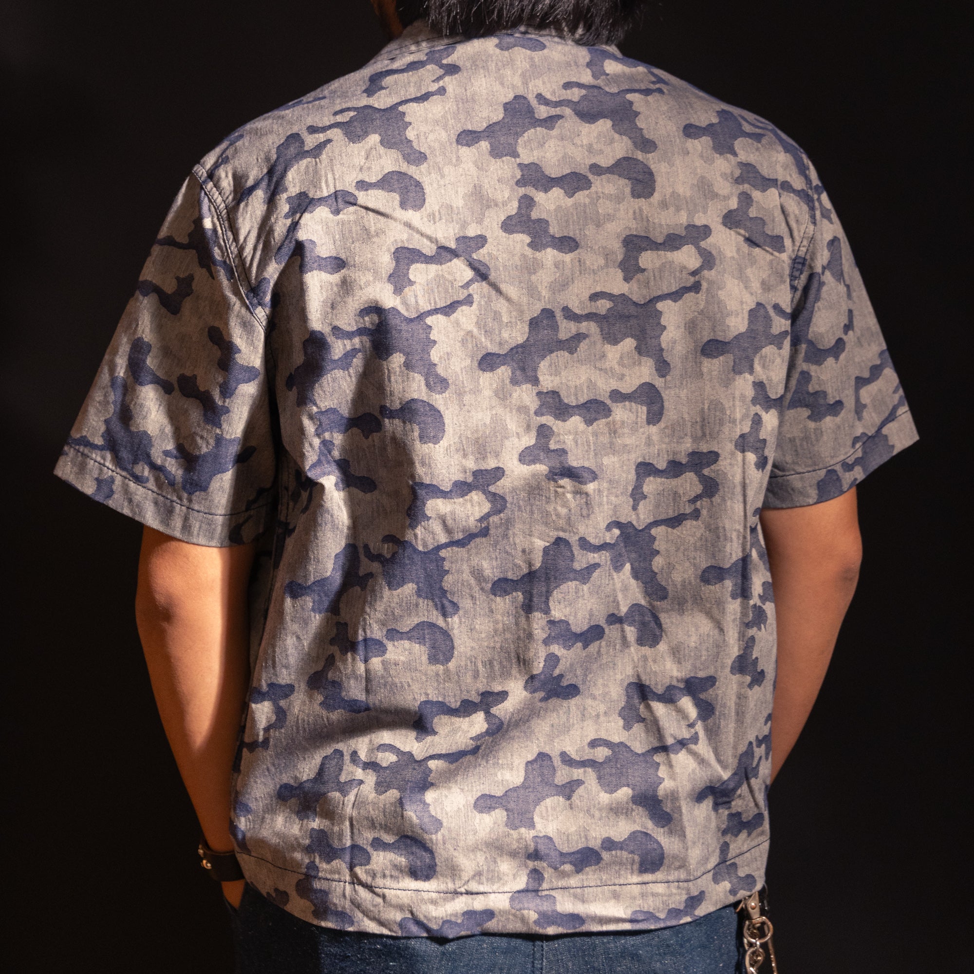 Tropical Oveshirt - Chambray camo