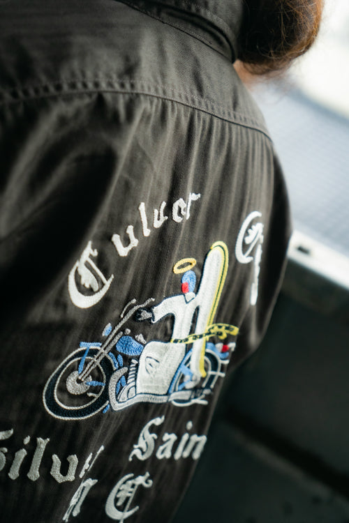 BS25001 BUCO WORKSHIRT S/S / CULVER CITY - STEEL