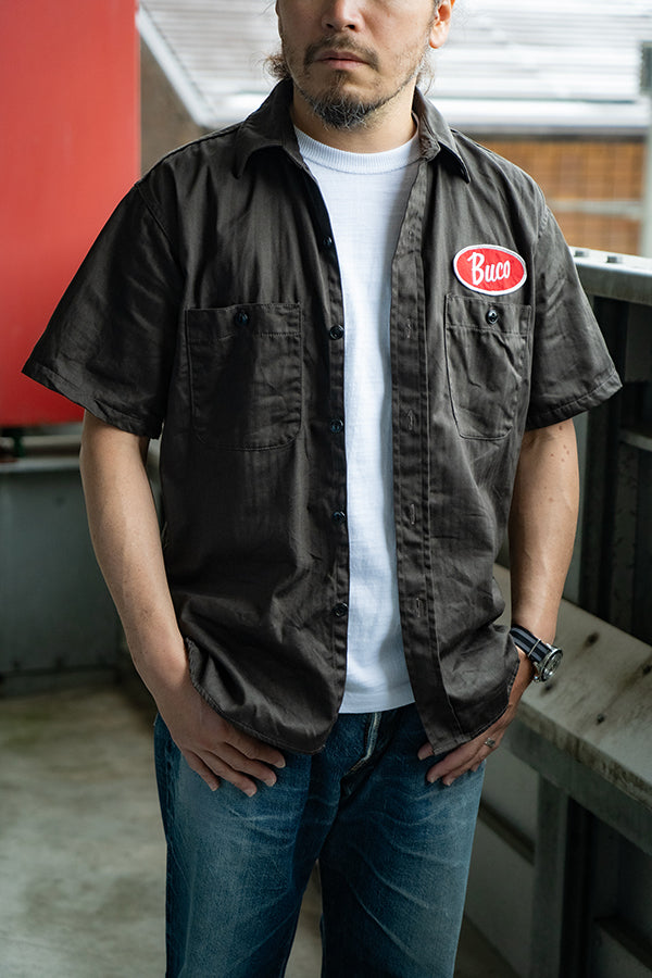 BS25001 BUCO WORKSHIRT S/S / CULVER CITY - STEEL