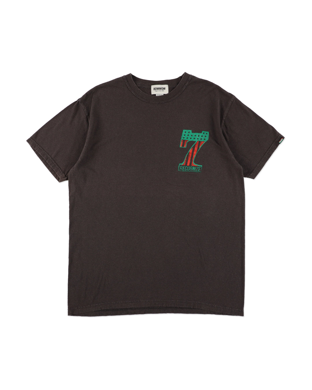 7 VINYL TEE AGED - BLACK
