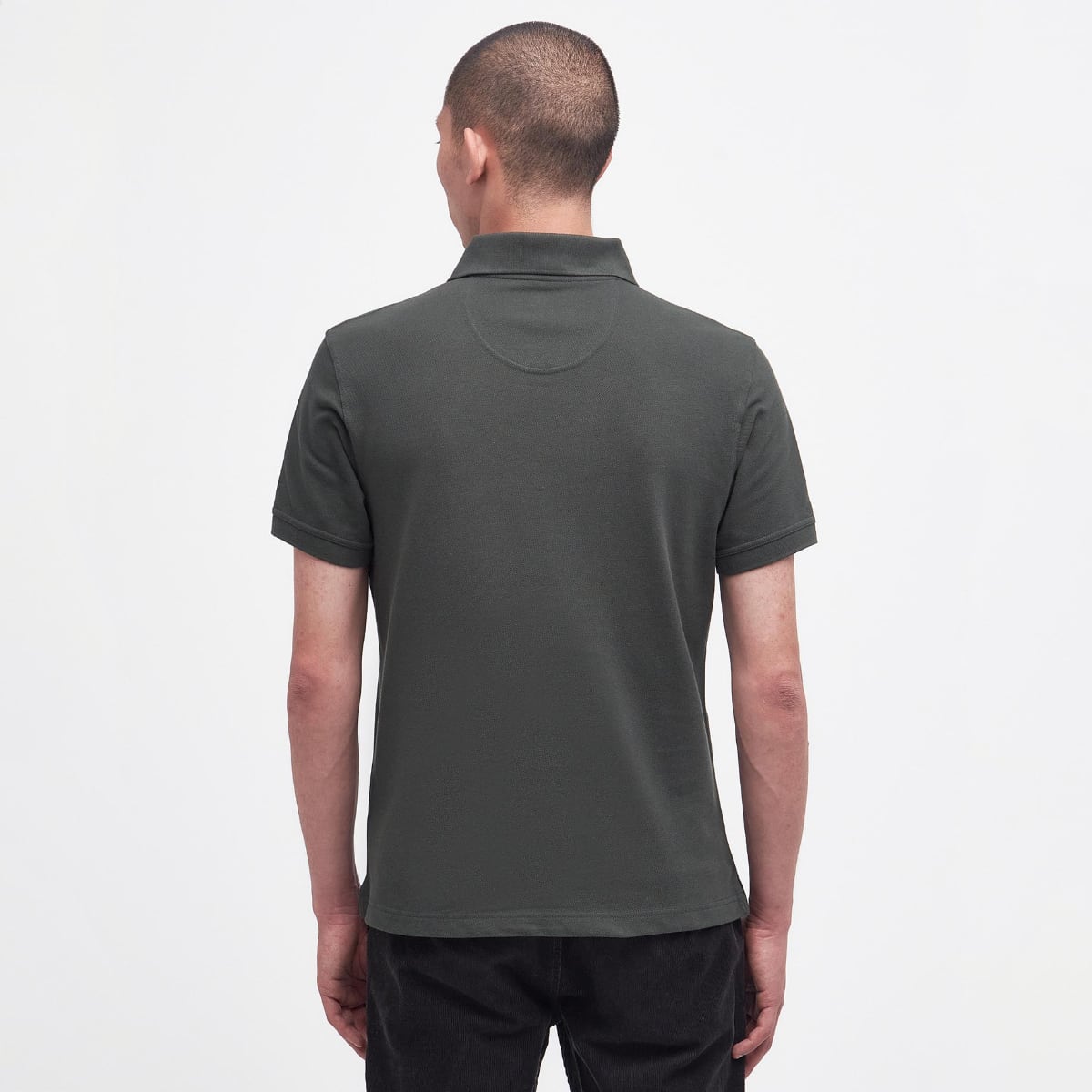 TARTAN PIQUE POLO SHIRT - FOREST GREEN