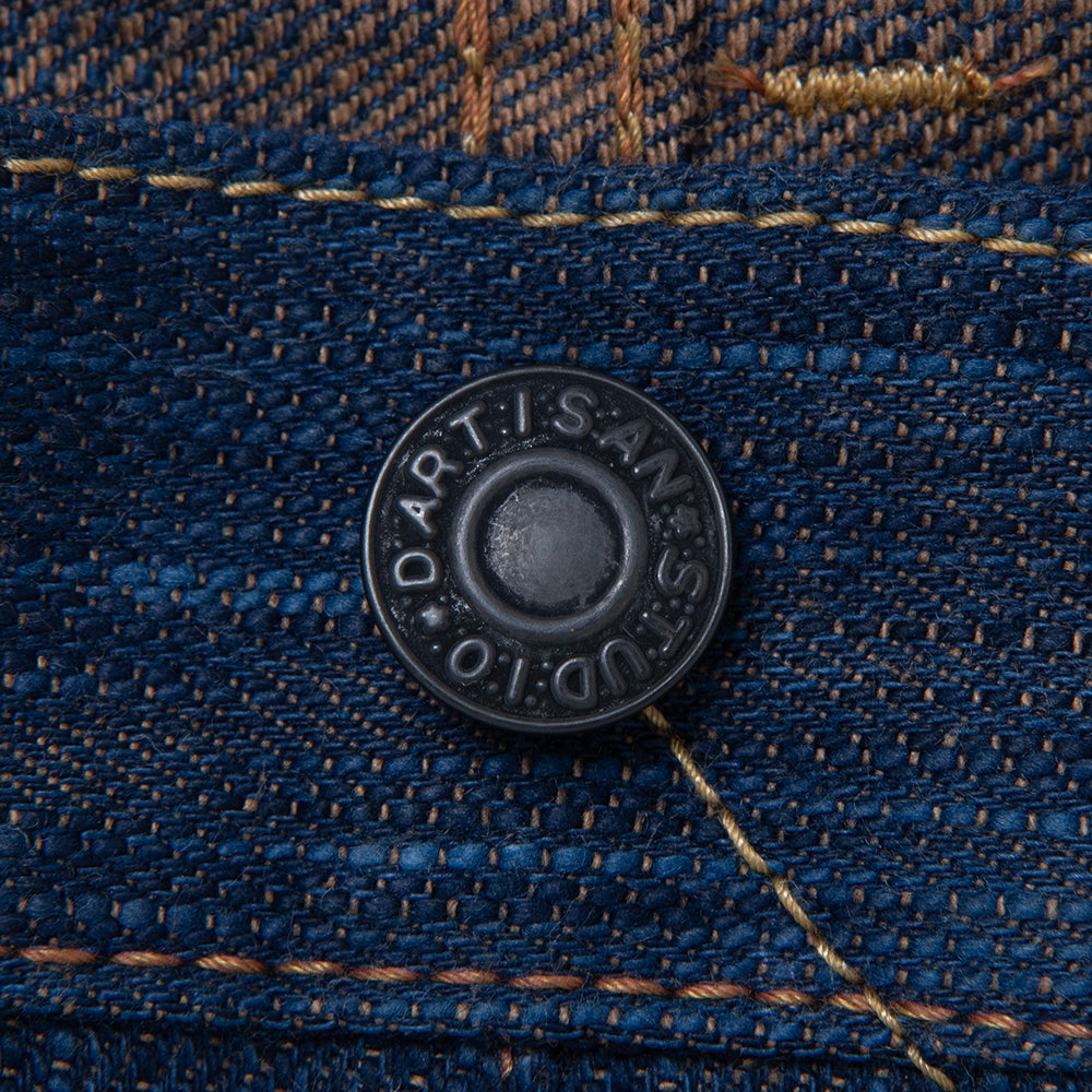 D1905 AWA INDIGO PERSIMMON DYE JEANS - INDIGO