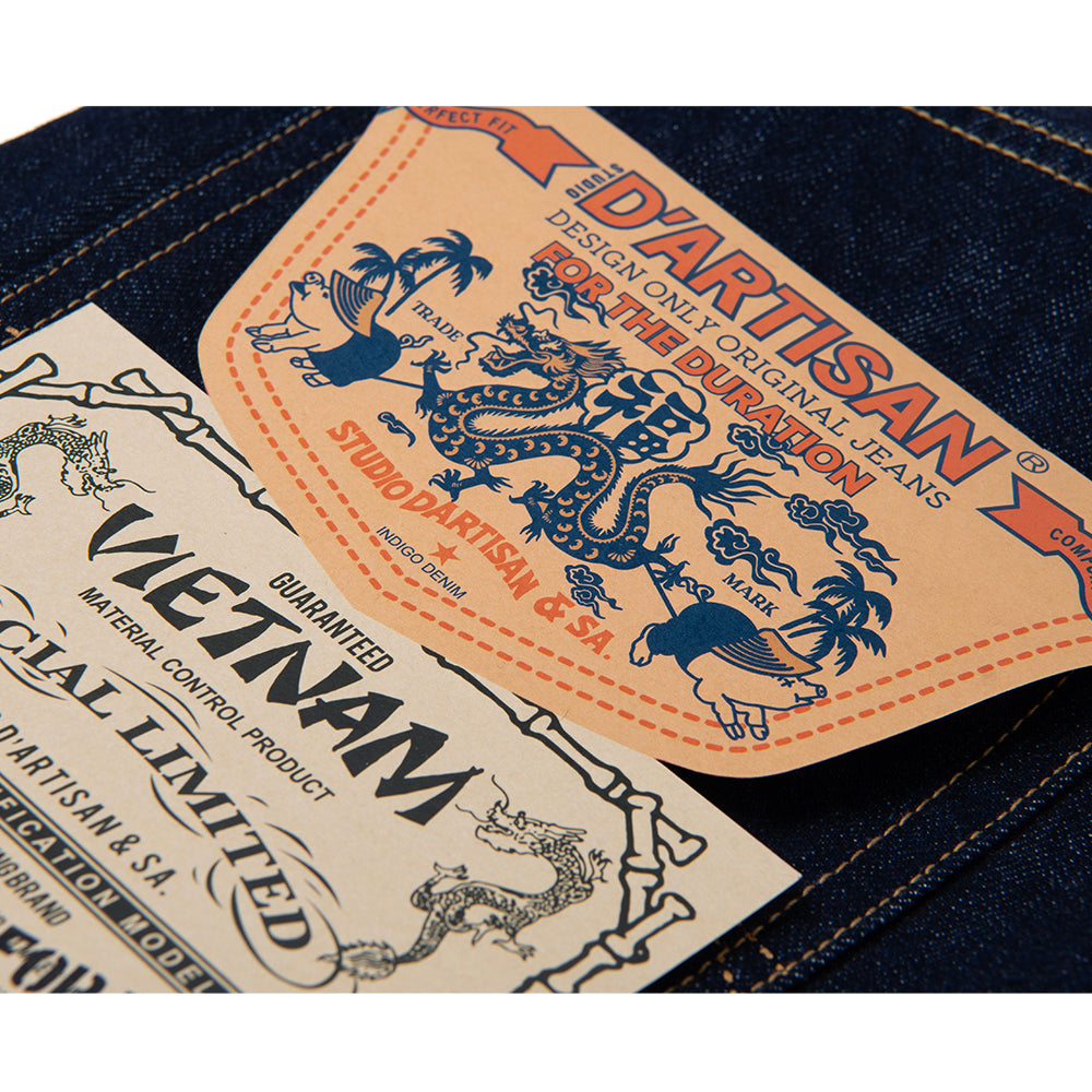 D1909 VIETNAM WAR JEANS - INDIGO