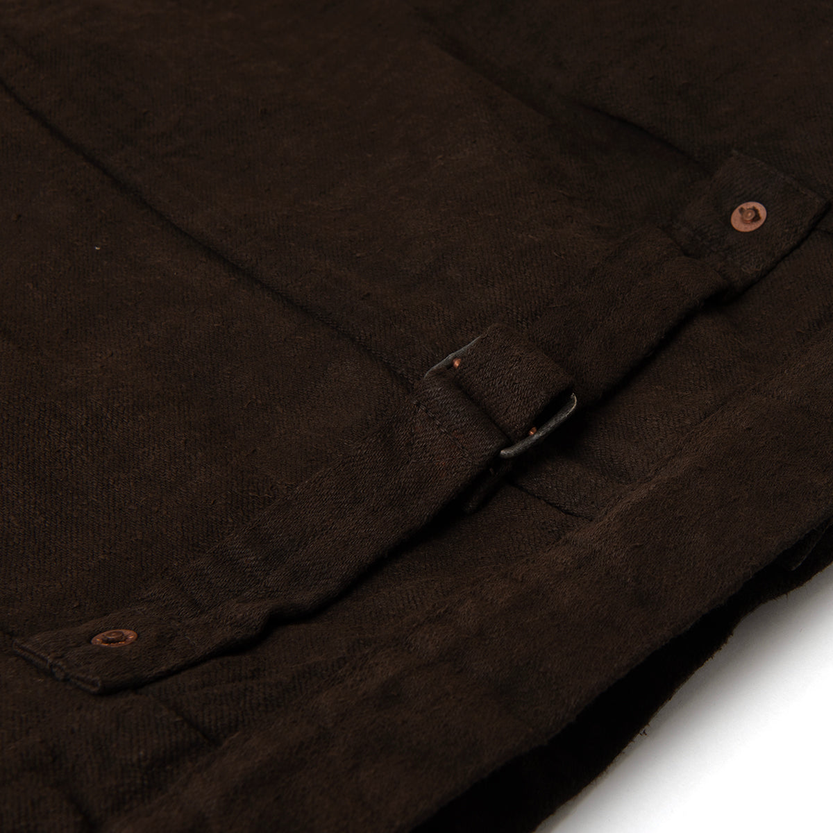 D4631 Amami Oshima Mud-Dyed GL3 Denim Jacket - DARK BROWN