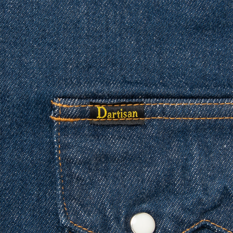 D5701 Natural indigo denim western shirt - INDIGO