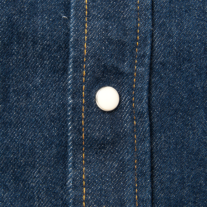 D5701 Natural indigo denim western shirt - INDIGO