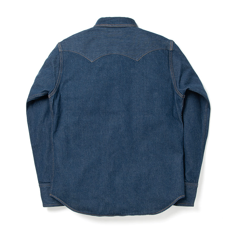 D5701 Natural indigo denim western shirt - INDIGO