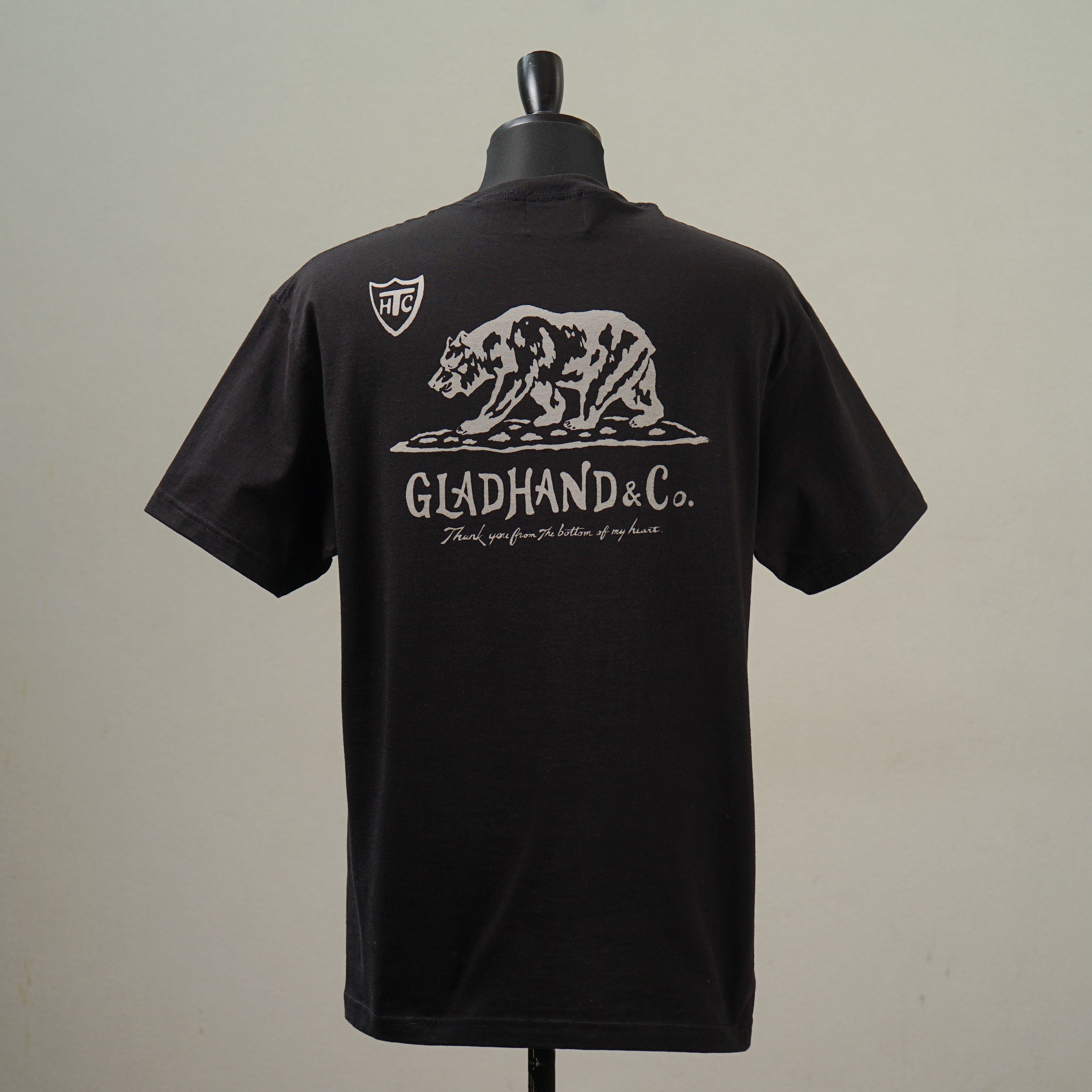 CALIFORNIA GRIZZLY - S/S T-SHIRTS - BLACK