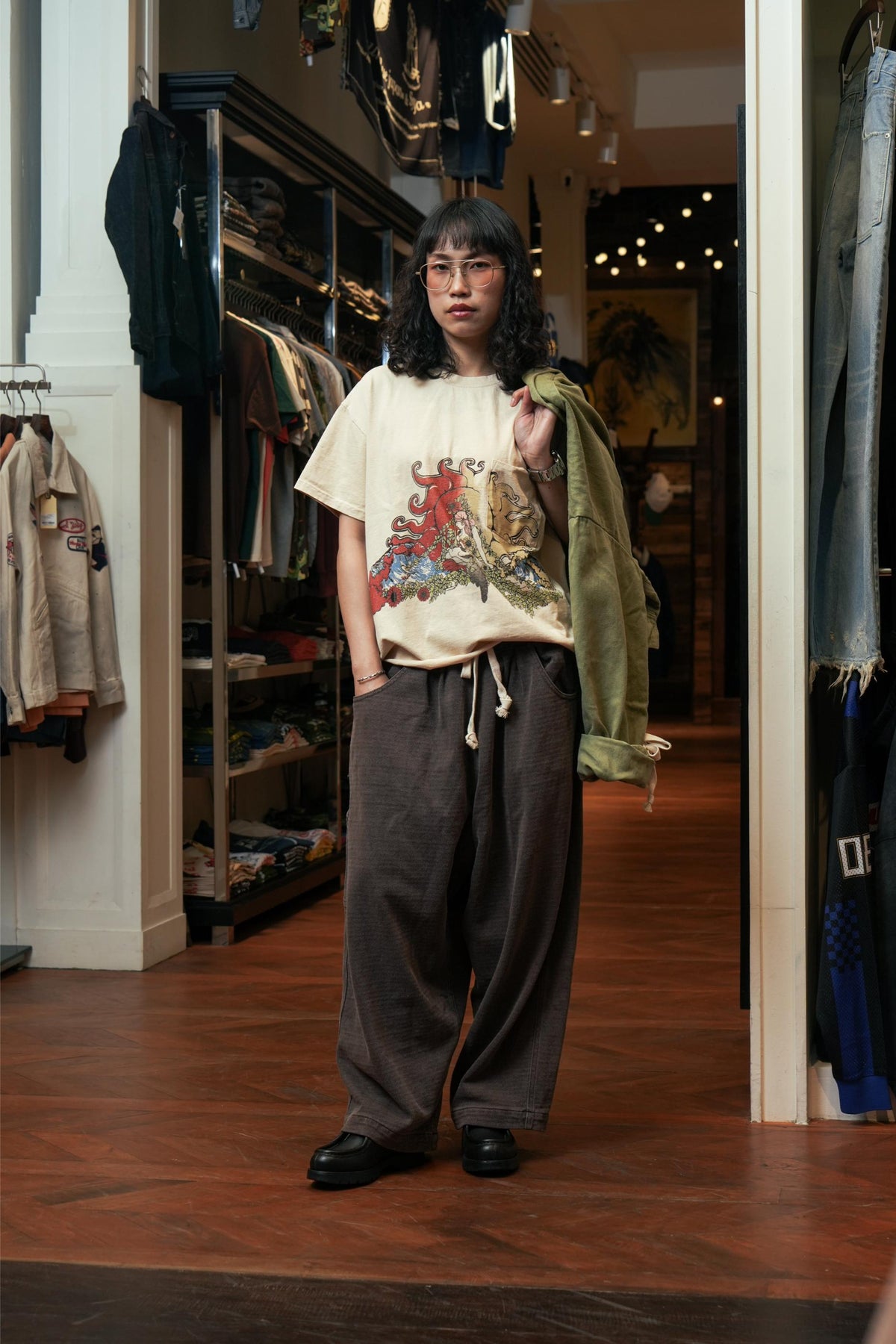 EARTH GODDESS WORKIN TEE RAW - NATURAL