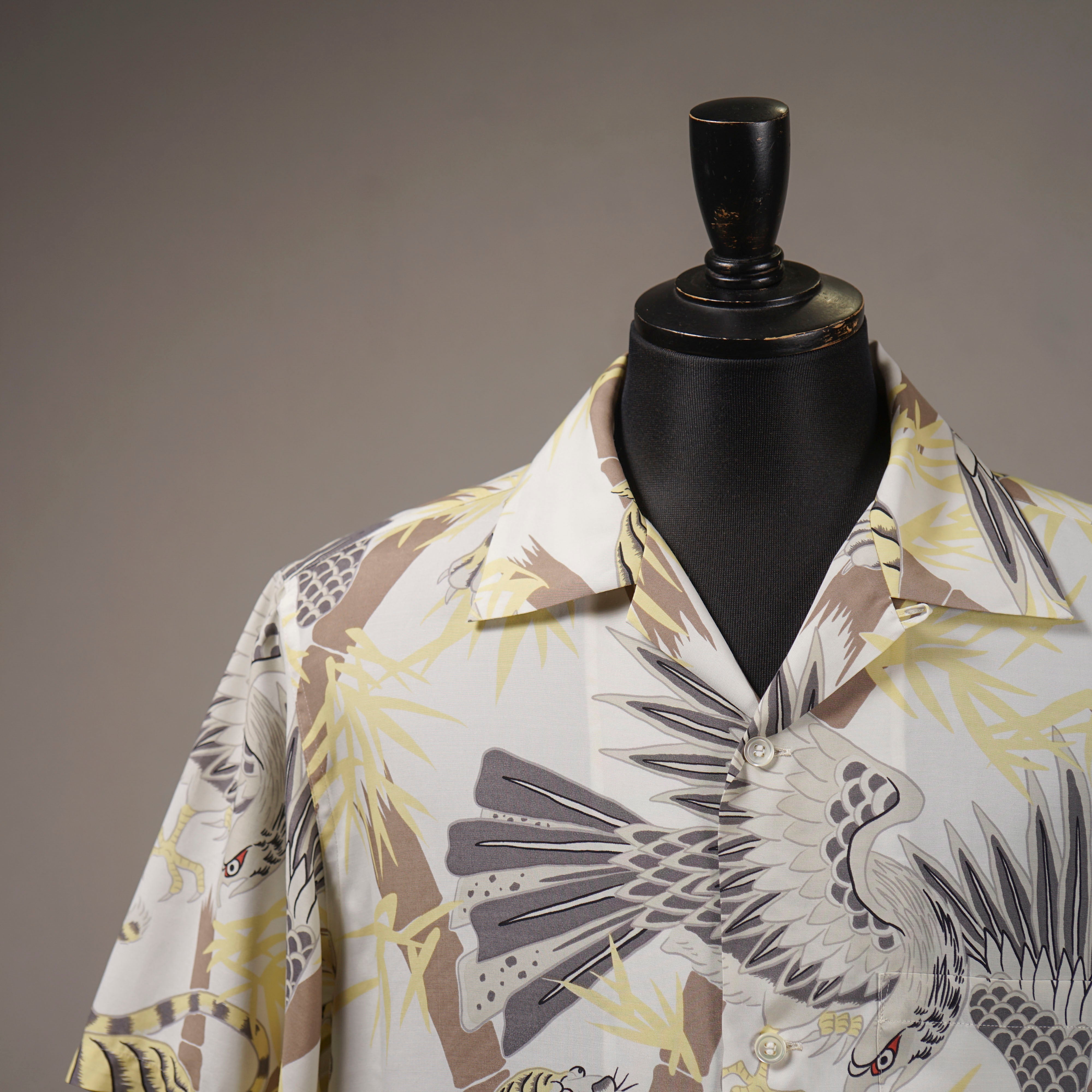 GLAD RAW - S/S HAWAIIAN SHIRT - WHITE