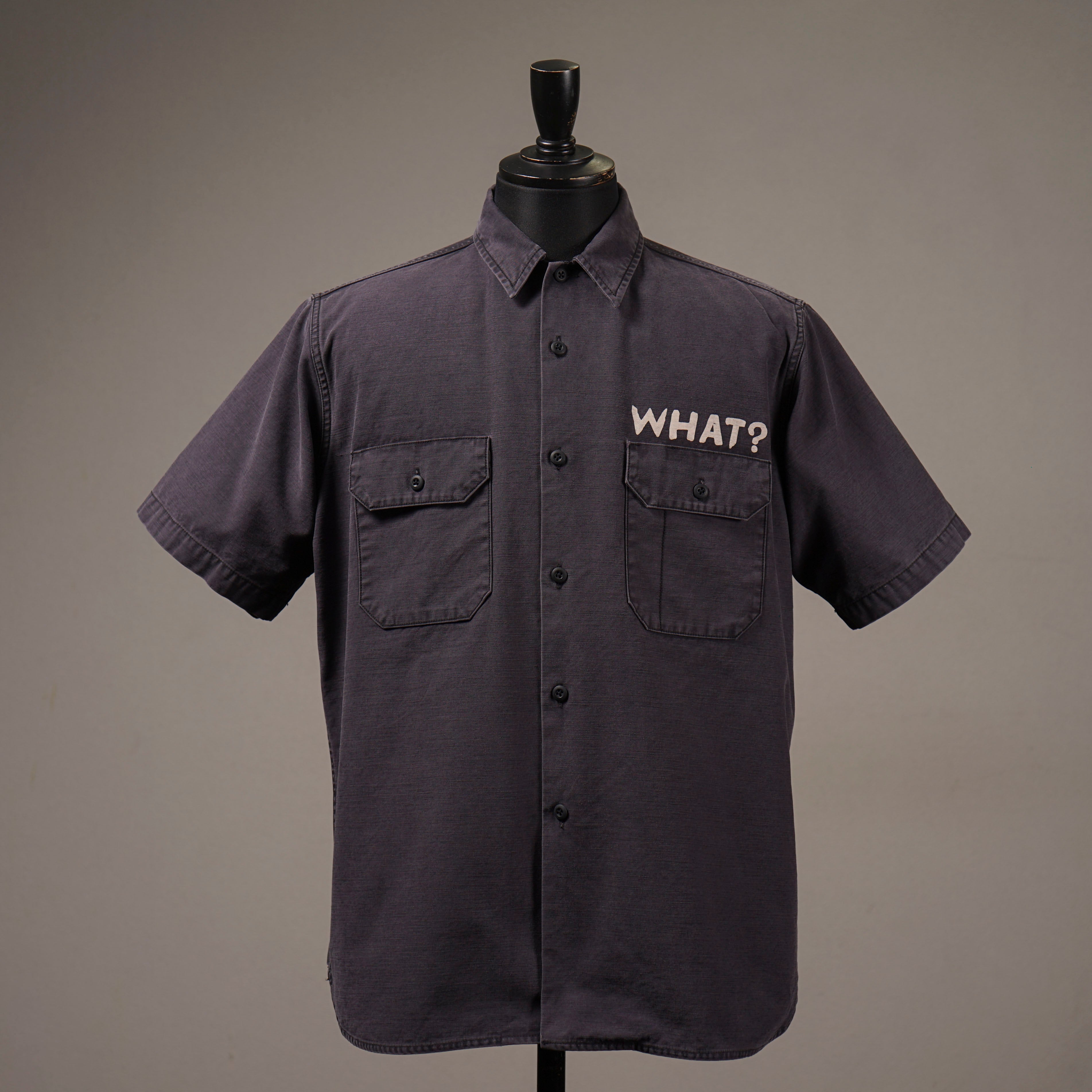 WHAT-ME WEIRDO? - S/S WORK SHIRTS - BLACK