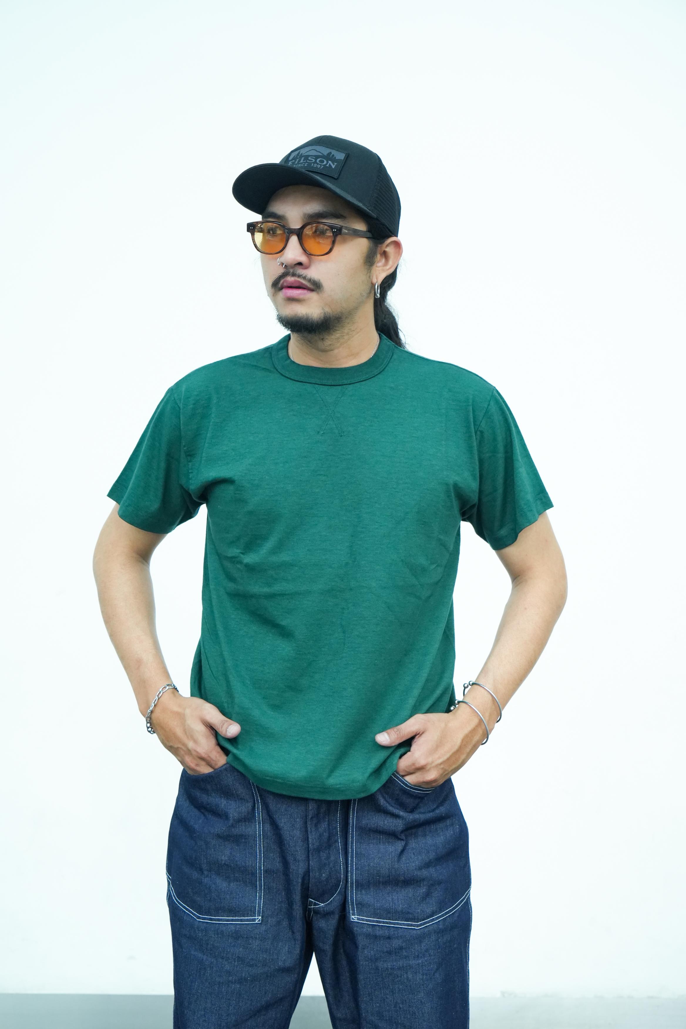 Daily Sports TEE S/S - D.Green Vat Dye