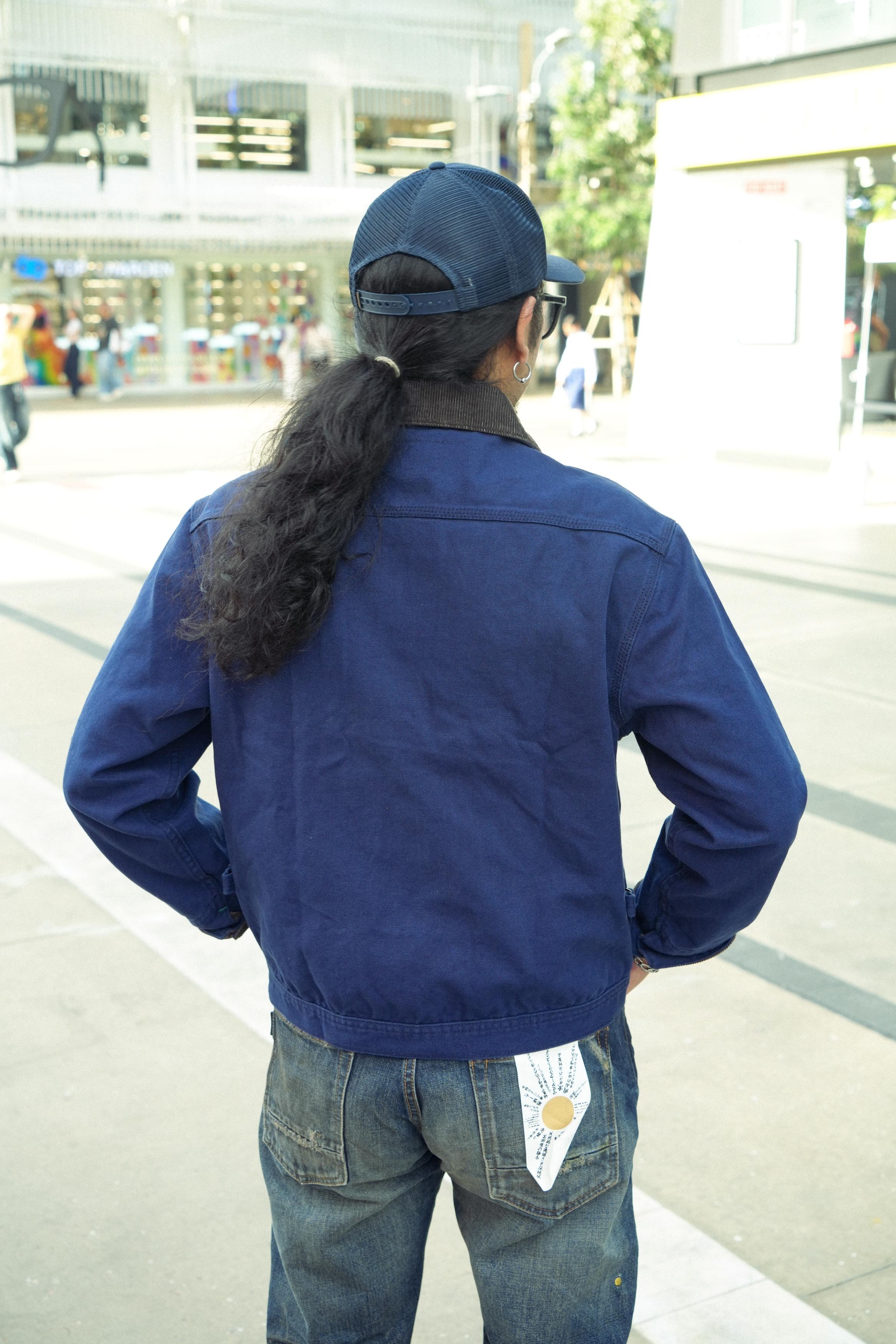 BARN JACKET - NAVY CANVAS