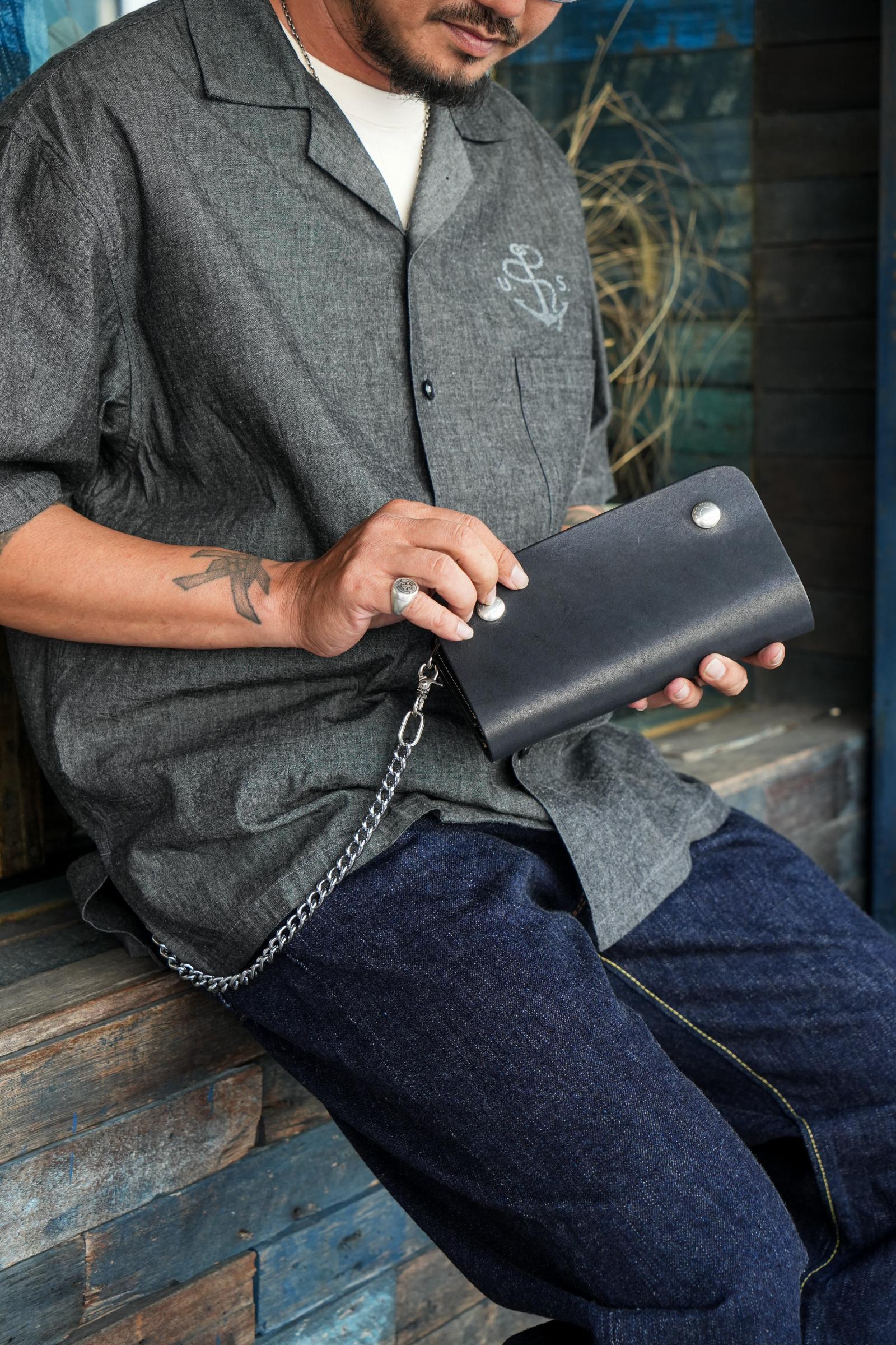 BIGMAN-02 LONG WALLET WITH CHAIN - SBK