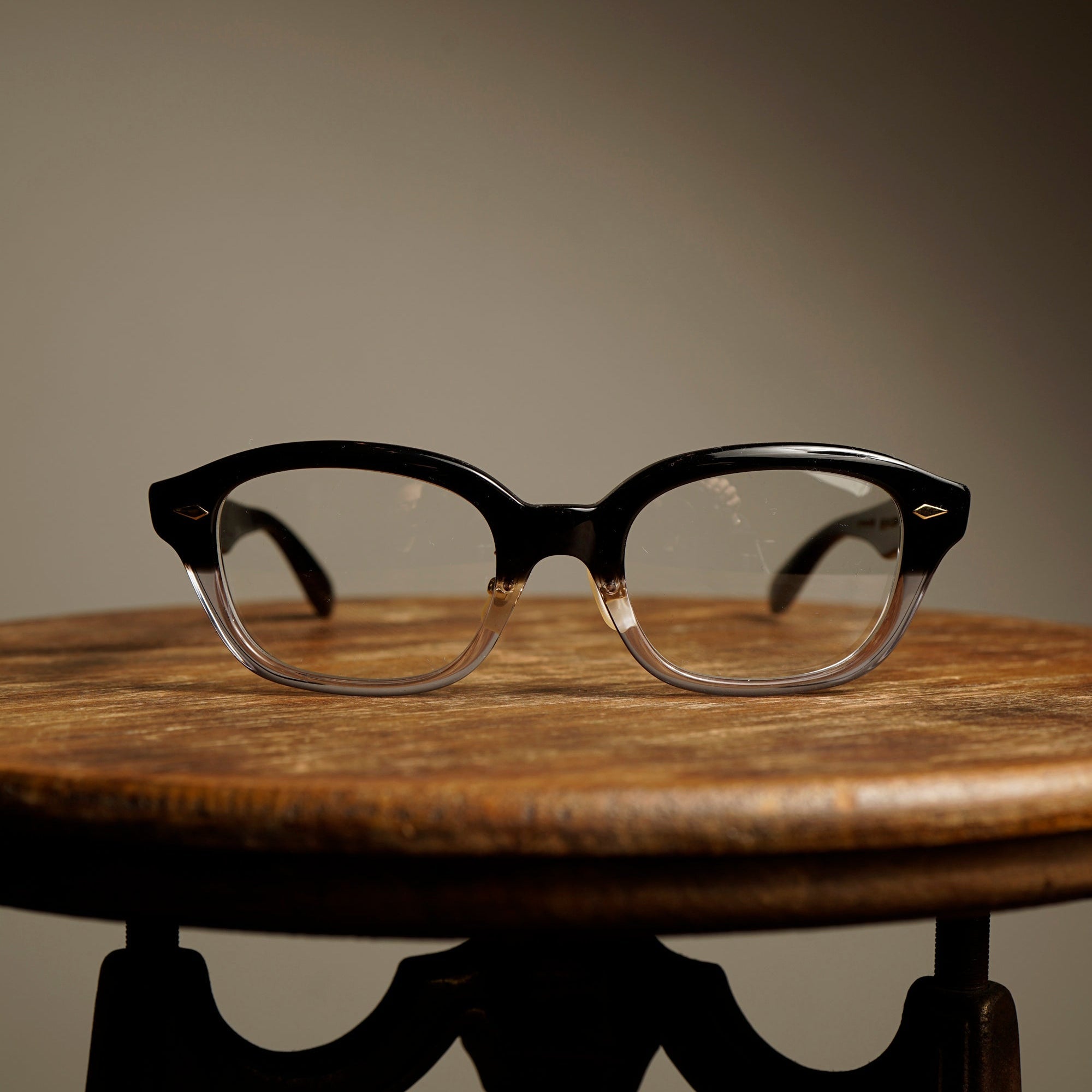 J-IMMY - GLASSES "ORNAMENT" - GOLD BLACK x CLEAR