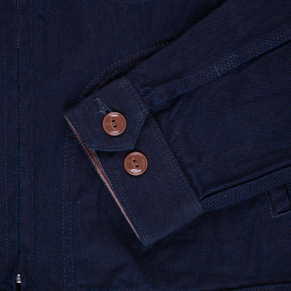 IHJ-143 12oz Kersey Work Jacket - INDIGO/BLACK