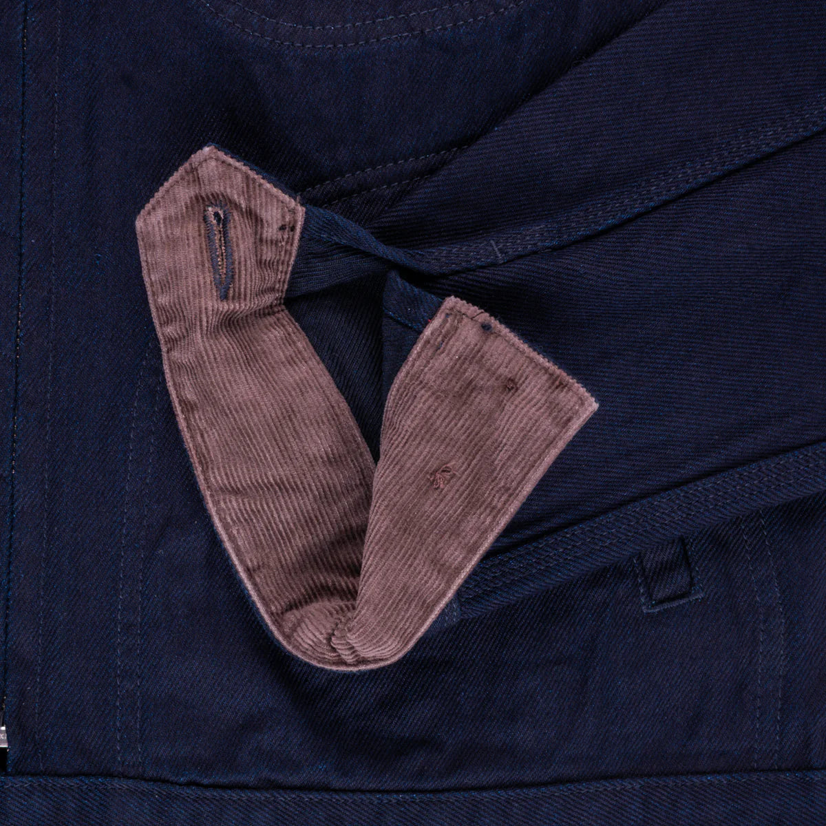 IHJ-143 12oz Kersey Work Jacket - INDIGO/BLACK
