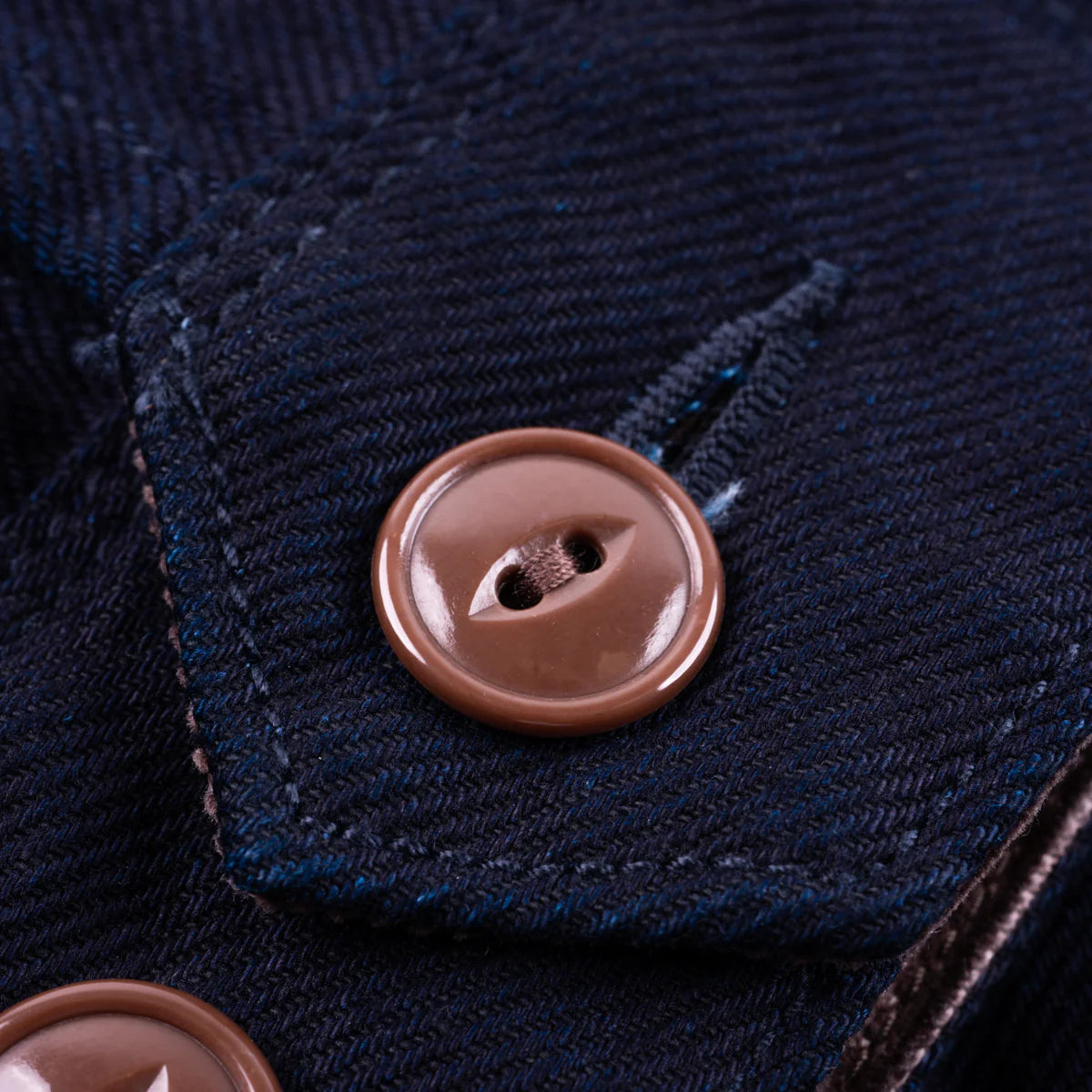 IHJ-143 12oz Kersey Work Jacket - INDIGO/BLACK