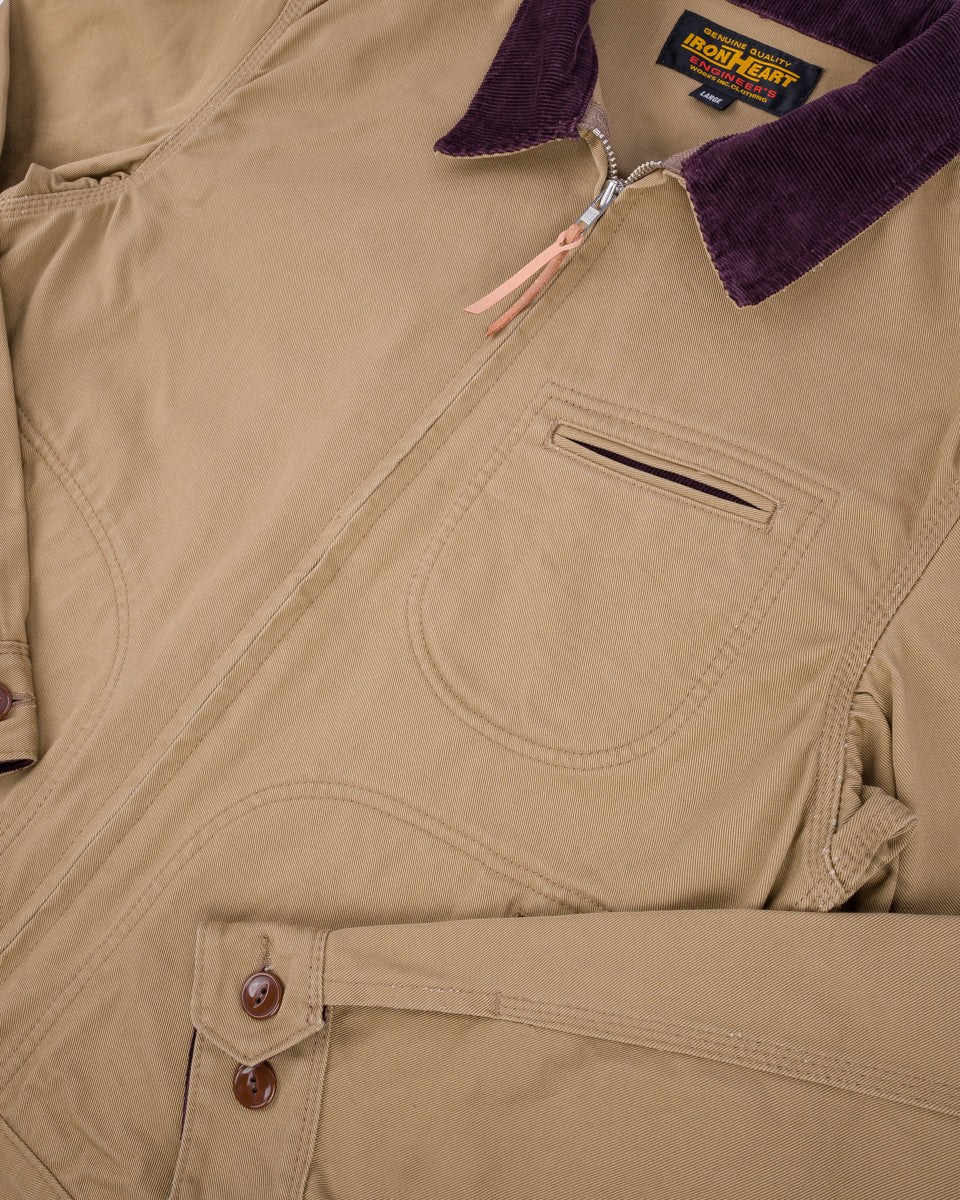 IHJ-144 12oz Kurashikizome Twill Work Jacket - BEIGE