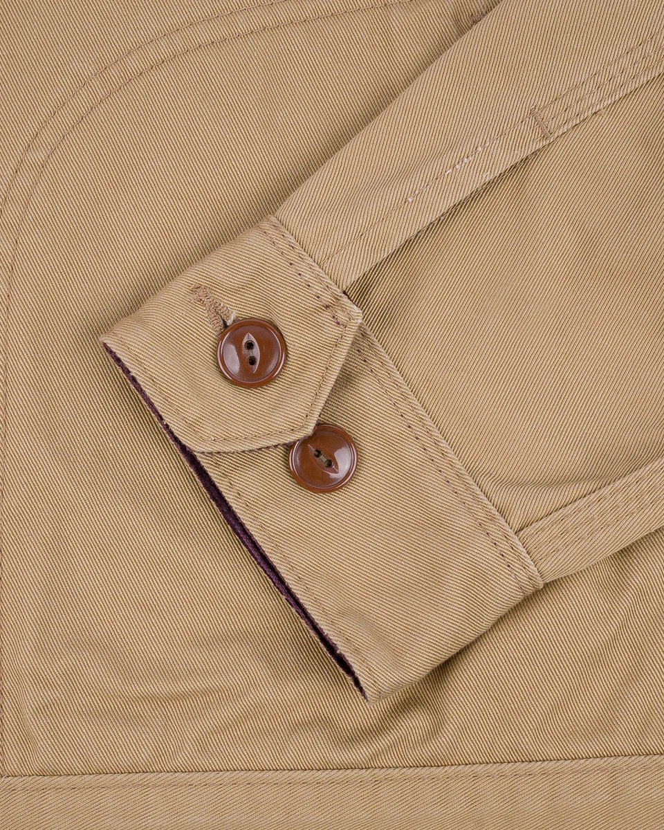 IHJ-144 12oz Kurashikizome Twill Work Jacket - BEIGE