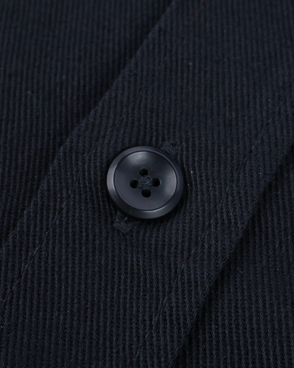 IHSH-414 9oz Cotton Linen Work Shirt - BLACK