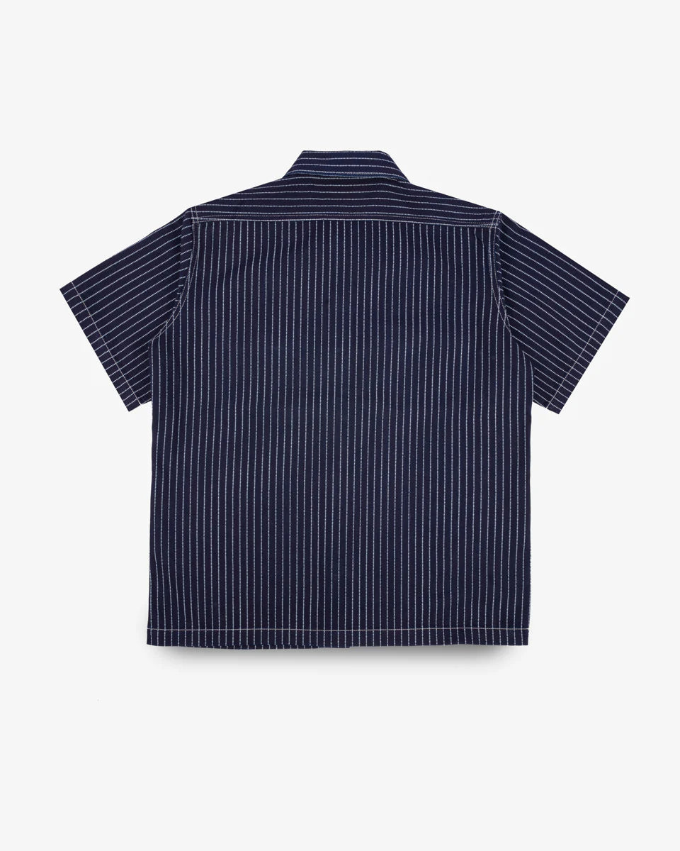 IHSH-416 10oz Wabash Short Sleeved Mechanic Shirt - INDIGO