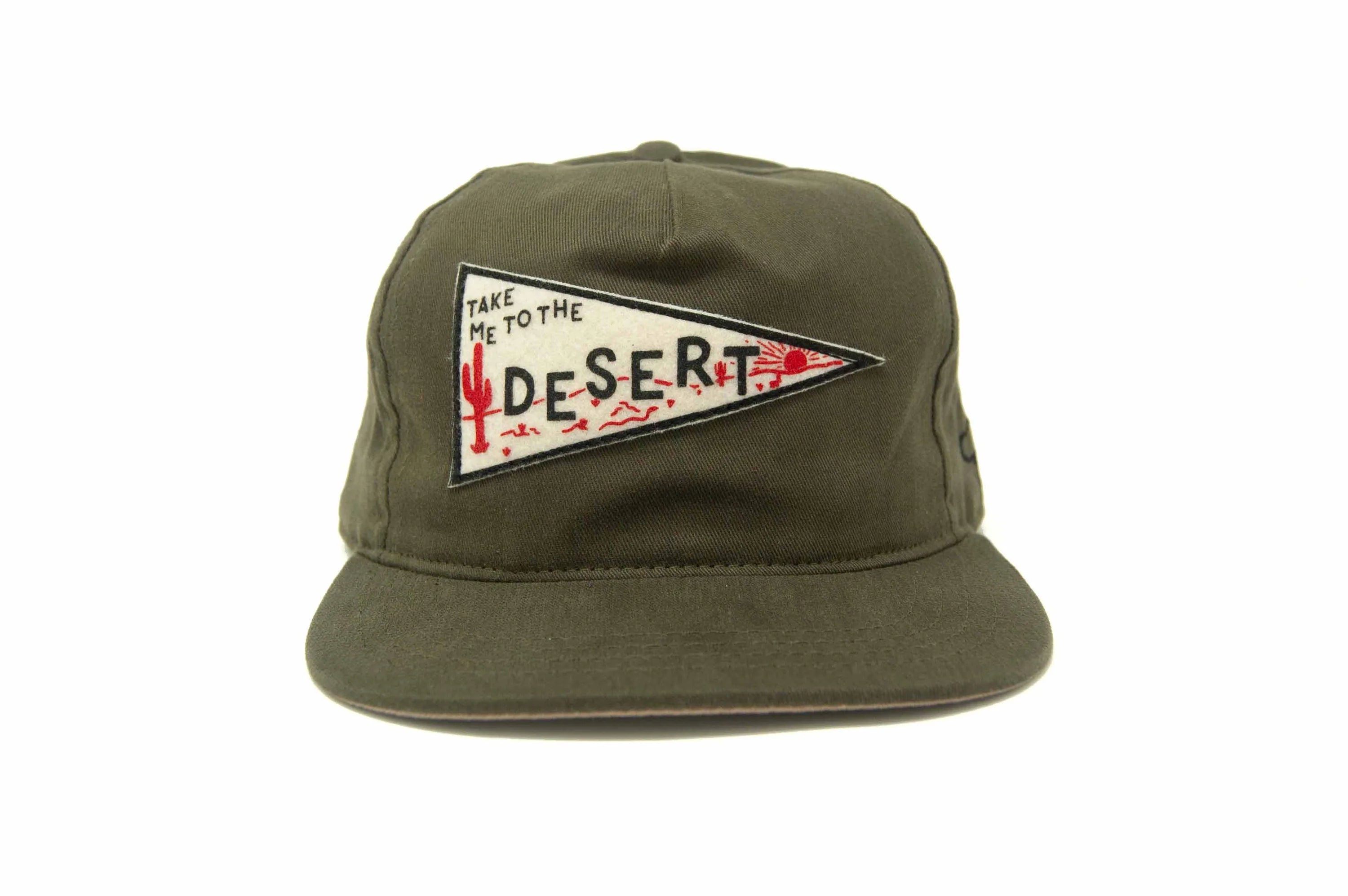 DESERT Pennant Strapback - OLIVE