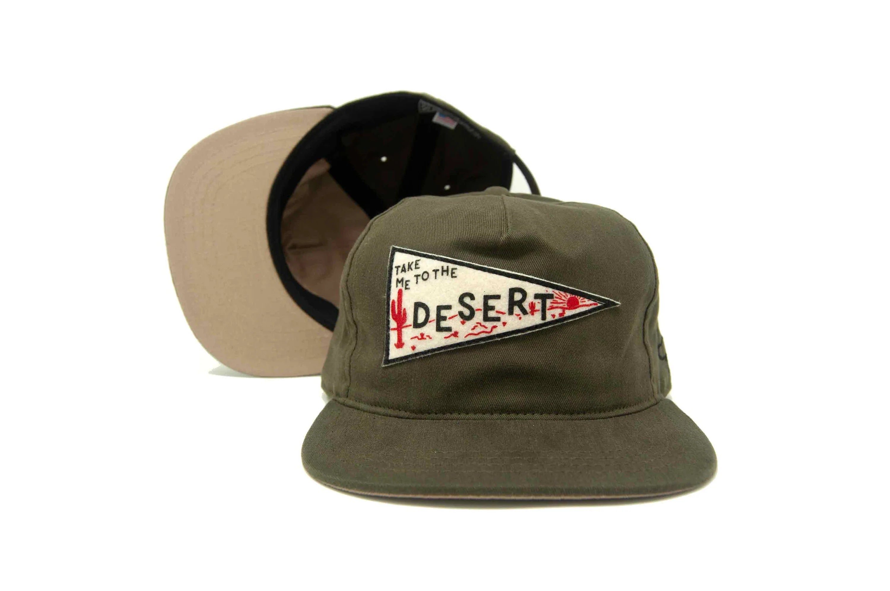 DESERT Pennant Strapback - OLIVE